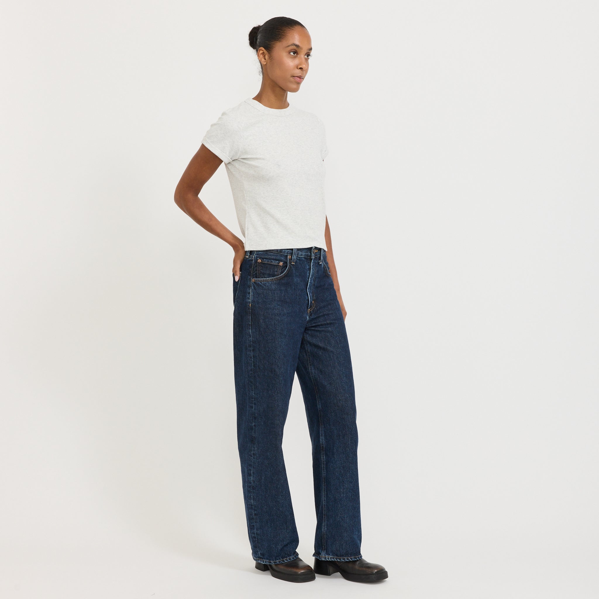 Home Body Tee Grey Marle