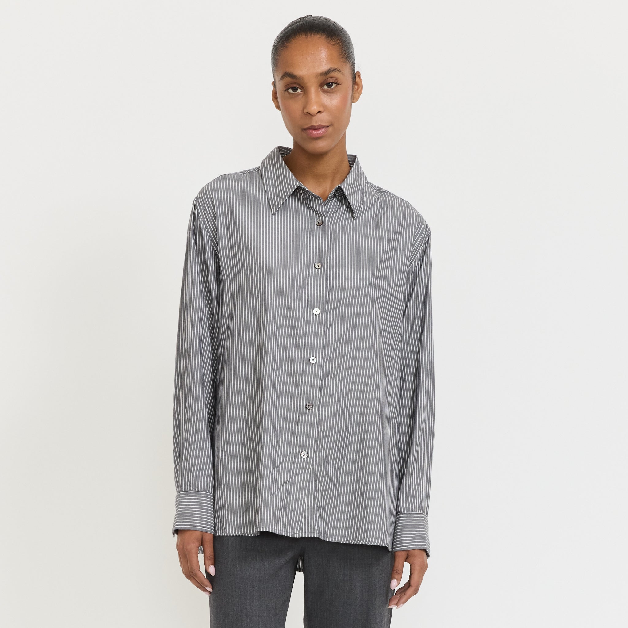 Mirage Drape Shirt Stripe