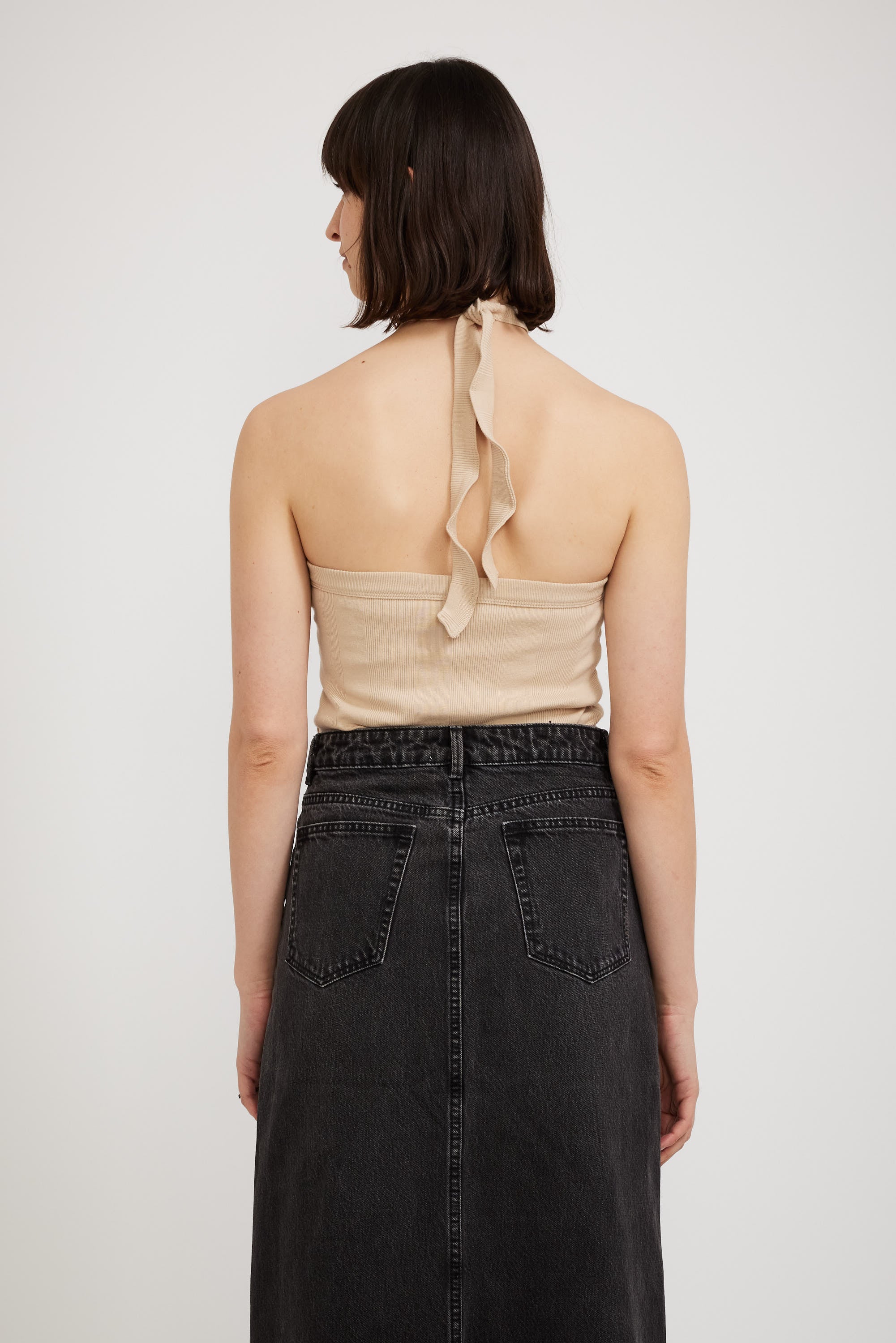 Neuw | Frenchie Halter Top Bleached Sand | Maplestore