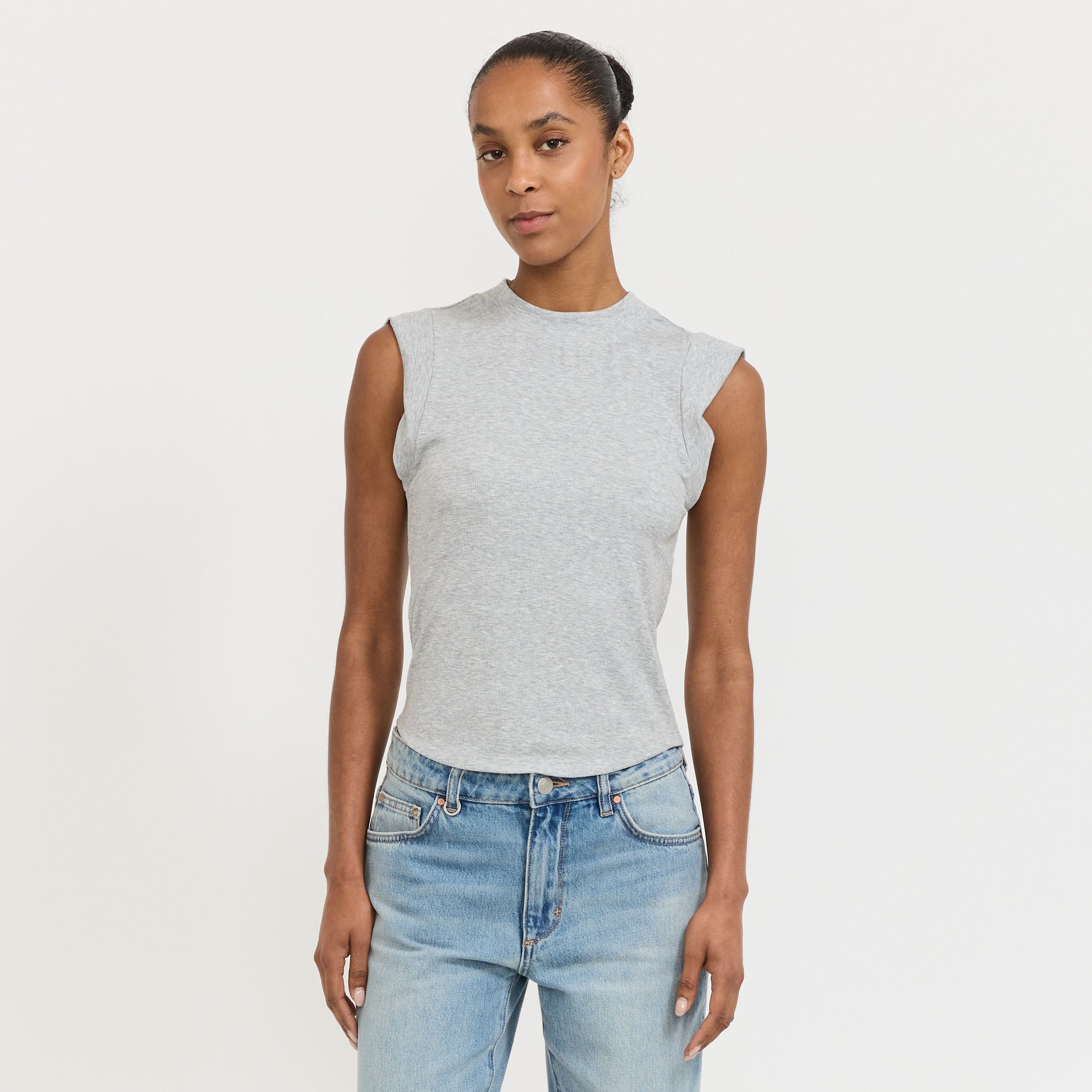 Gala Top Grey Marle