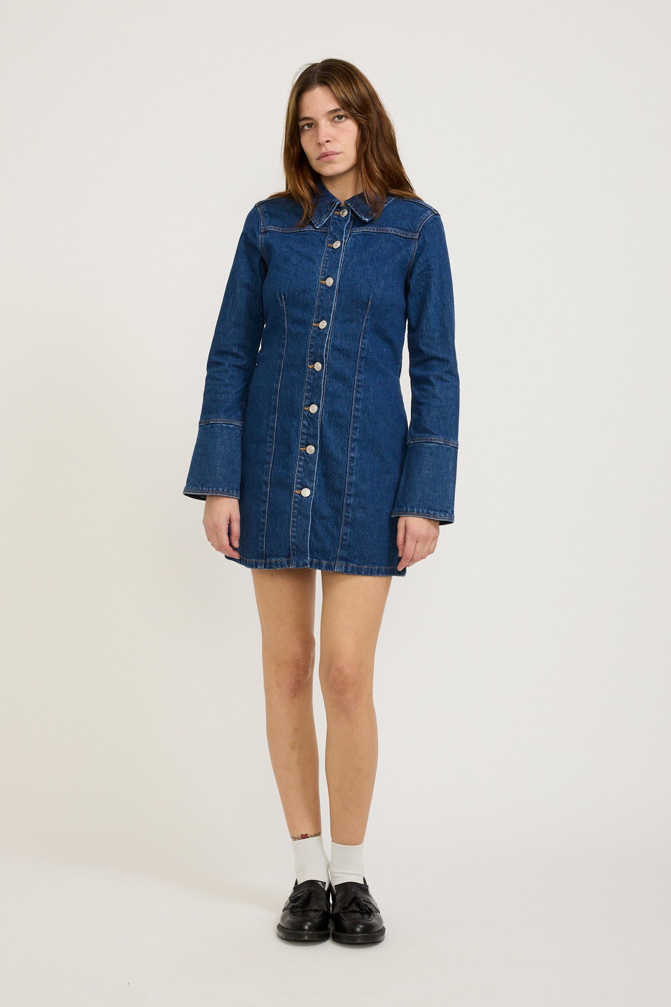 Neuw | Muse Denim Shirt Dress Royal Indigo | Maplestore