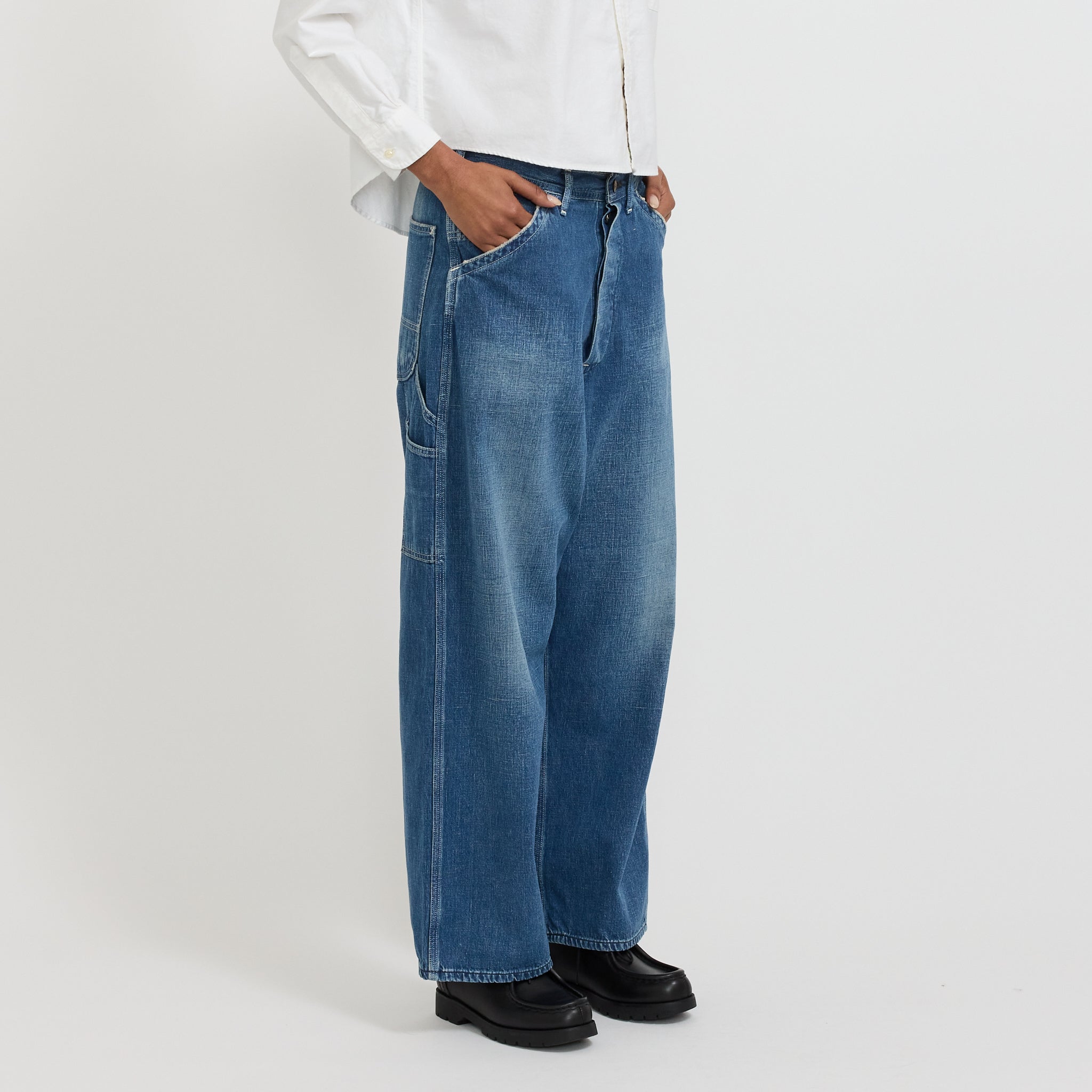 Wide Fit 30's Painter Pants Denim Used Womens