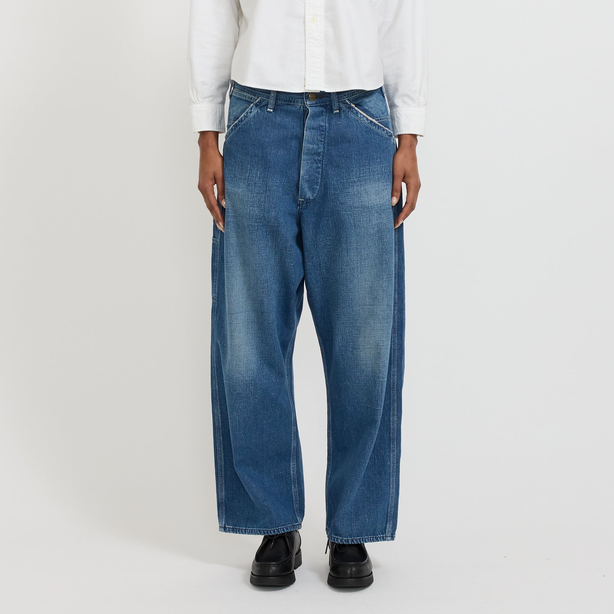 Wide Fit 30's Painter Pants Denim Used Womens