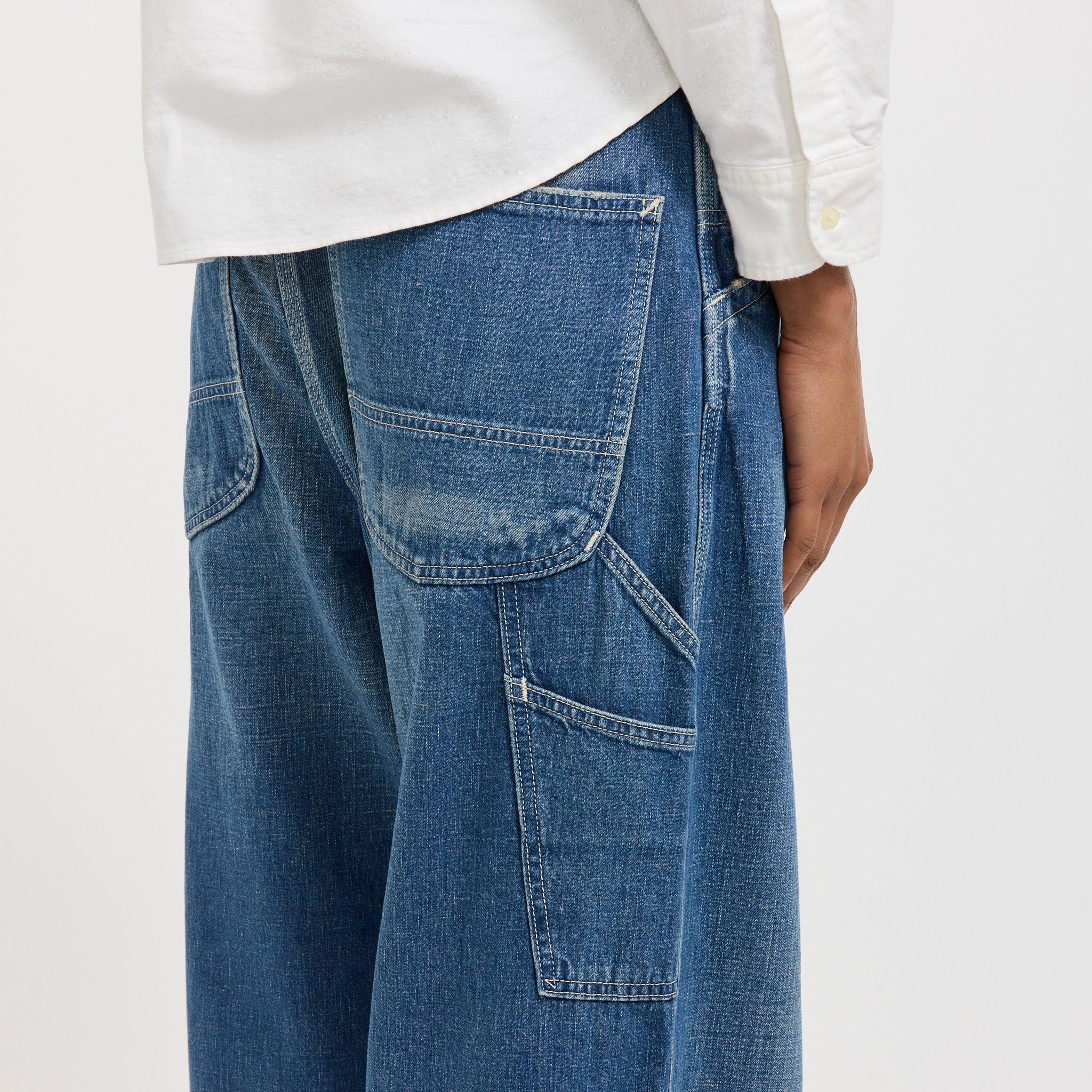 Wide Fit 30's Painter Pants Denim Used Womens