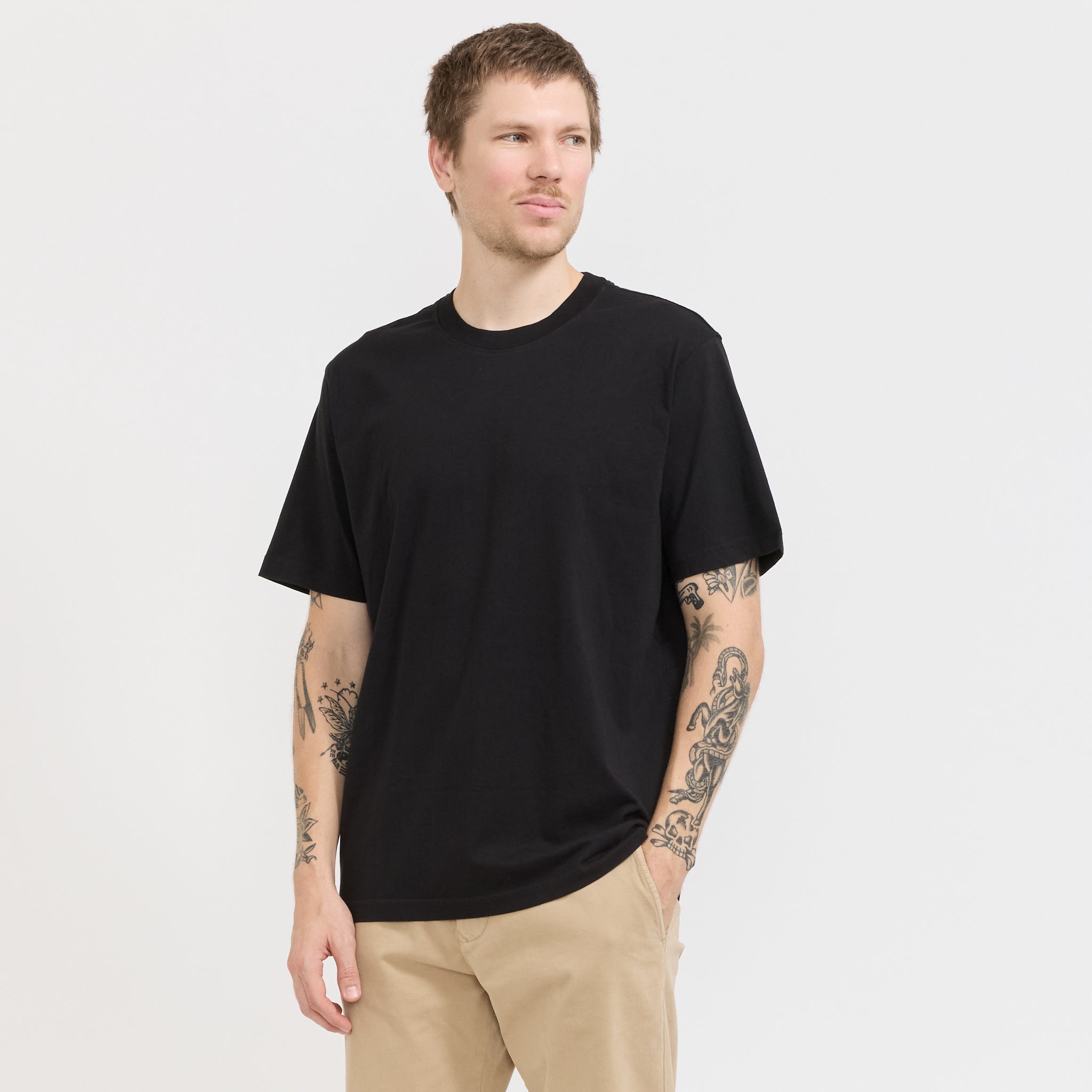 NN07 | Adam T-Shirt Black | Maplestore