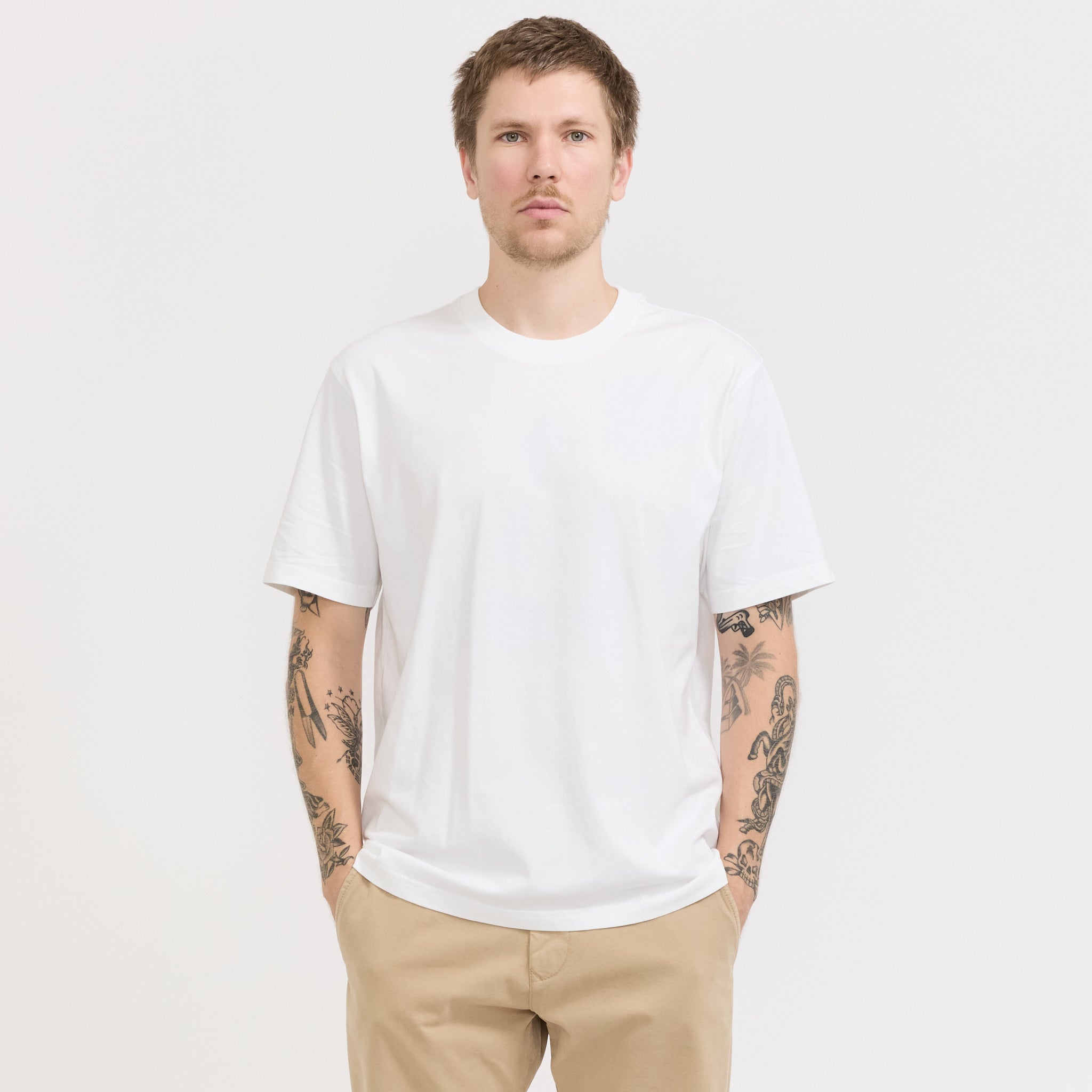 NN07 | Adam T-Shirt White | Maplestore