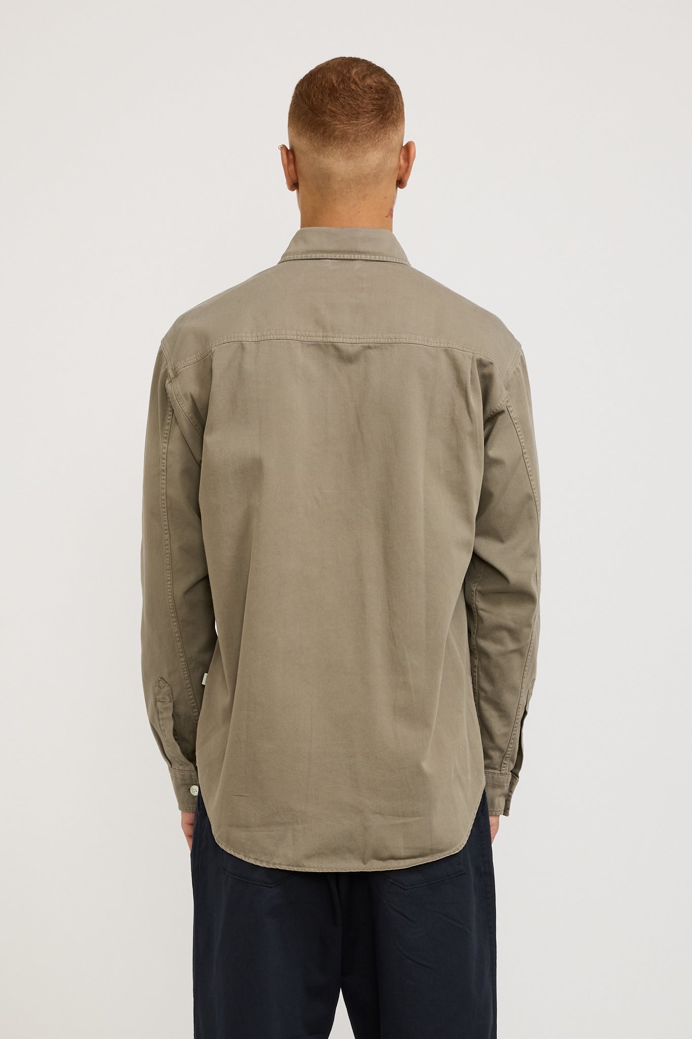 NN07 | Adwin No Pocket Overshirt 5179 Khaki Stone | Maplestore