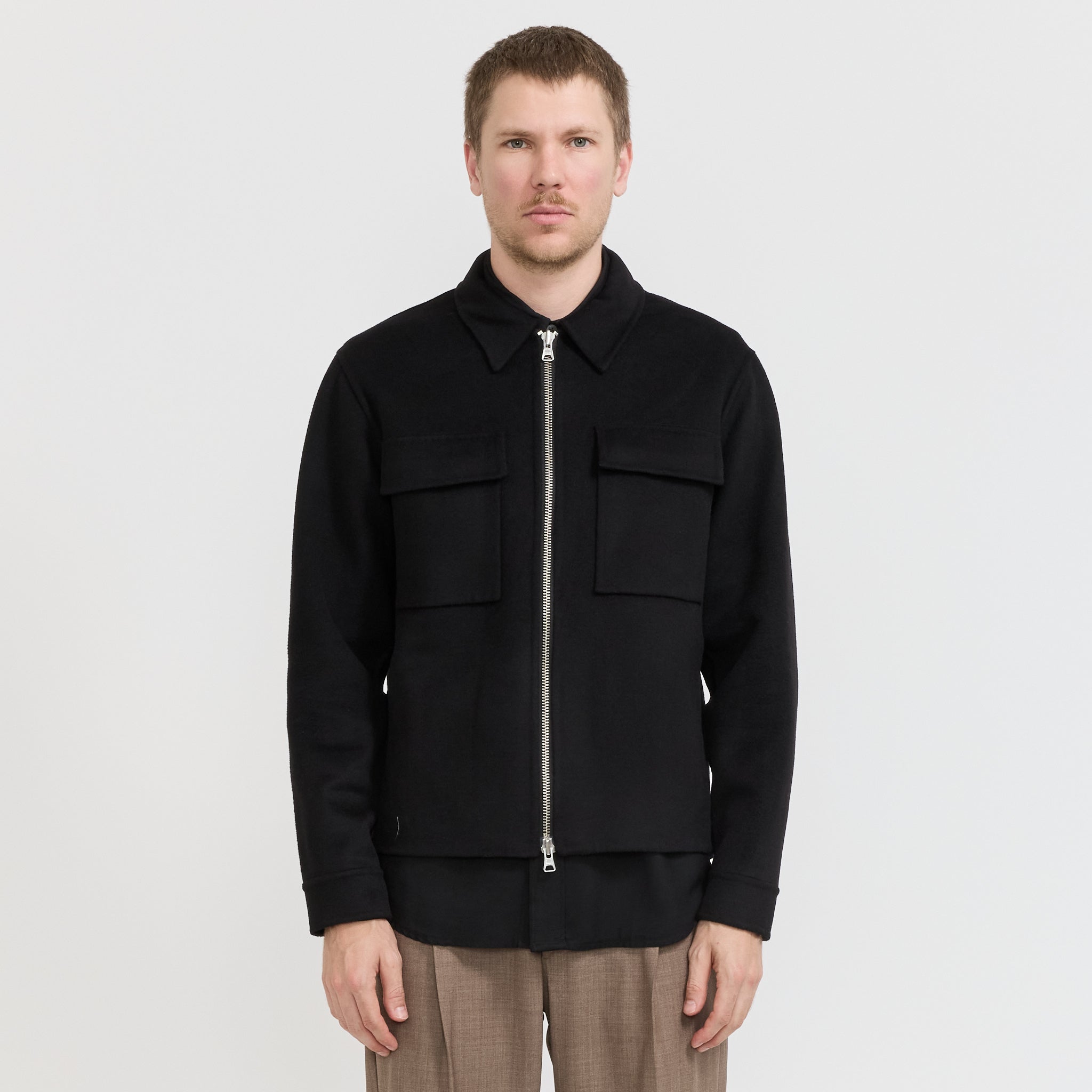 NN07 | Alban Brushed Jacket Black | Maplestore