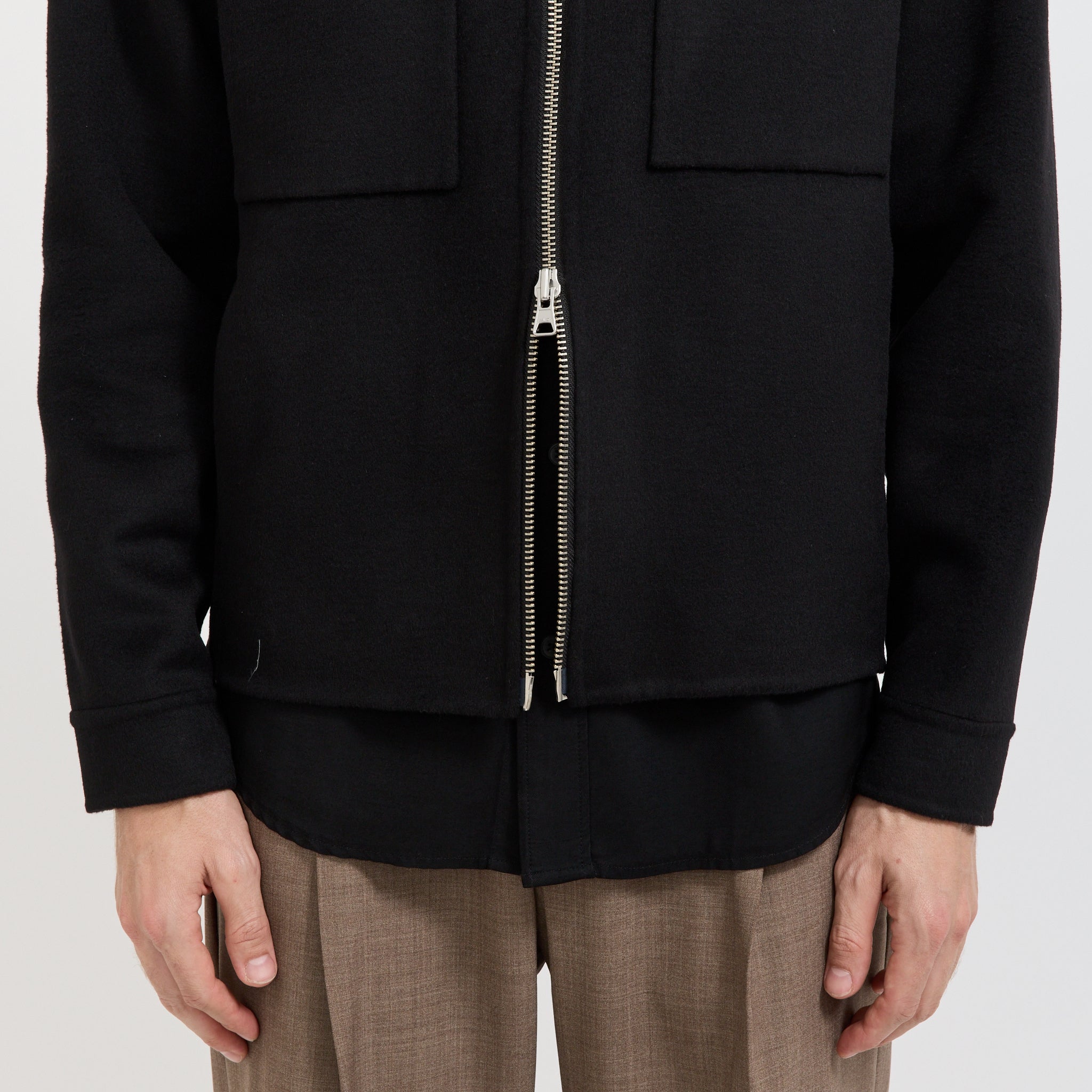 NN07 | Alban Brushed Jacket Black | Maplestore
