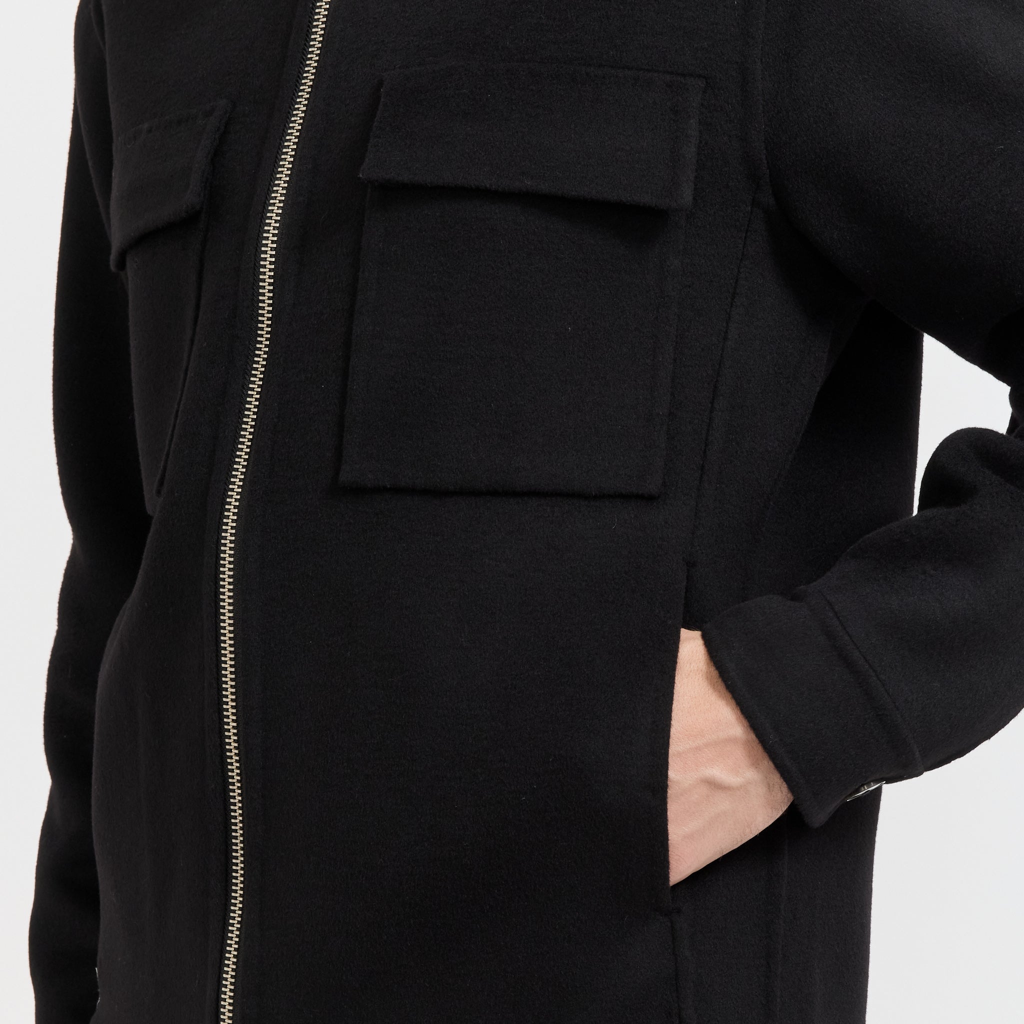 NN07 | Alban Brushed Jacket Black | Maplestore