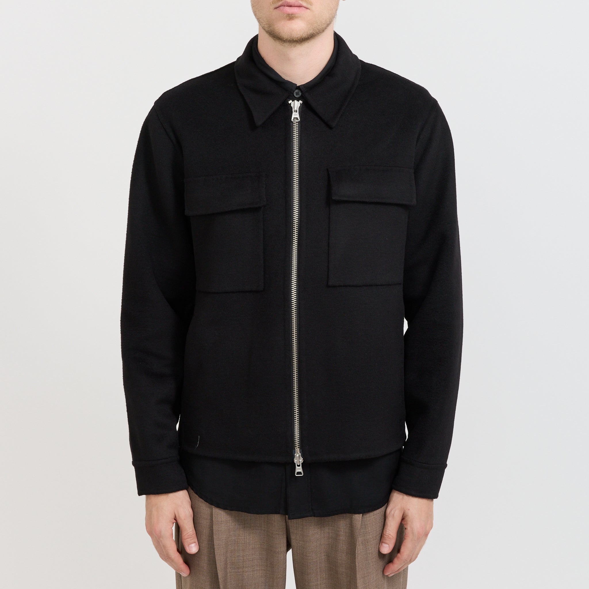 NN07 | Alban Brushed Jacket Black | Maplestore