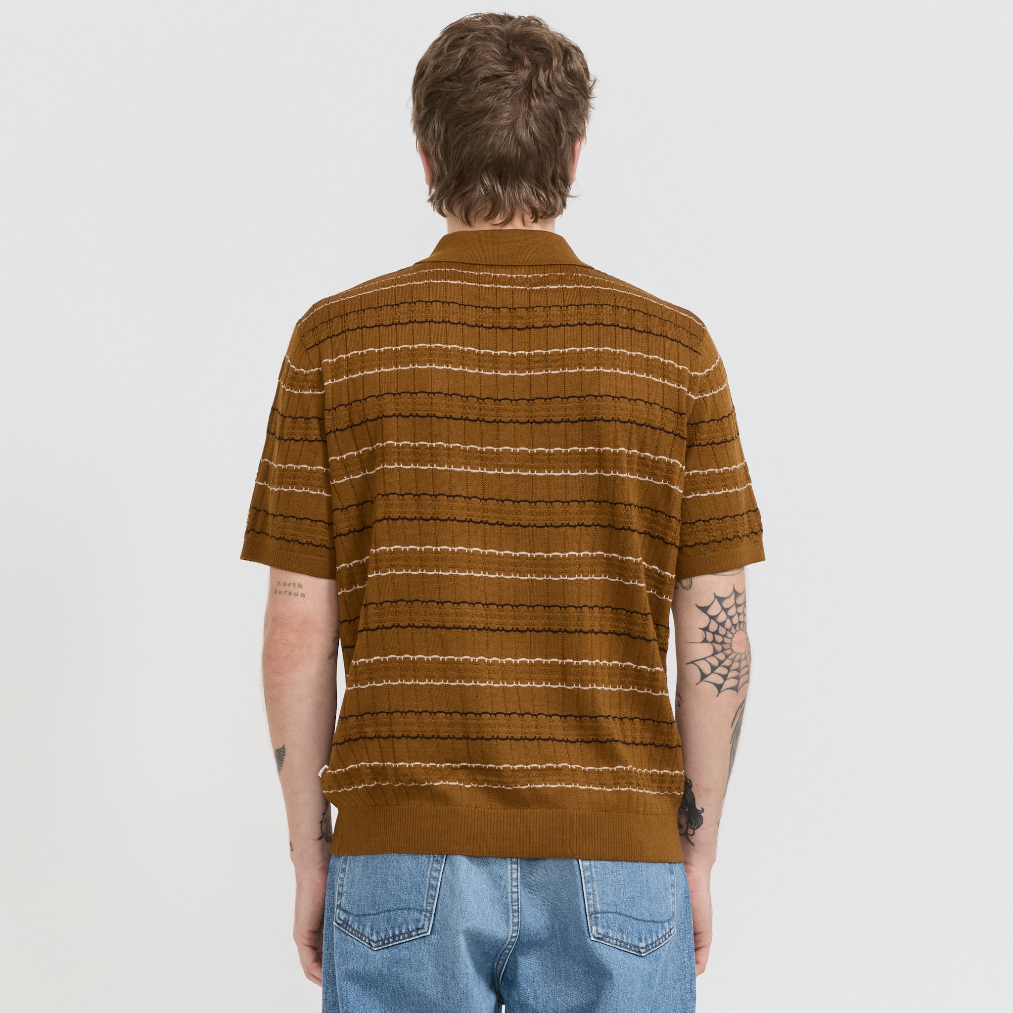 Alfie SS Polo 6584 Cinnamon