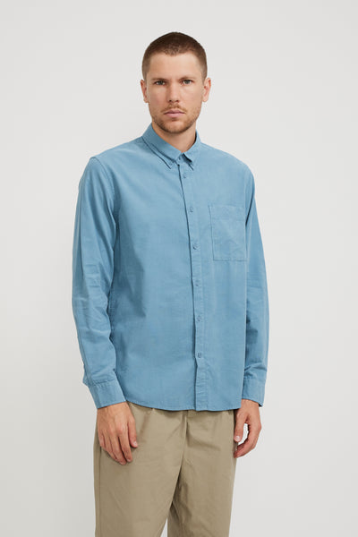 NN07 | Arne BD 5082 Baby Cord Shirt Dust Blue | Maplestore