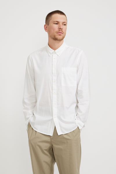 NN07 | Arne BD 5655 Twill Shirt White | Maplestore