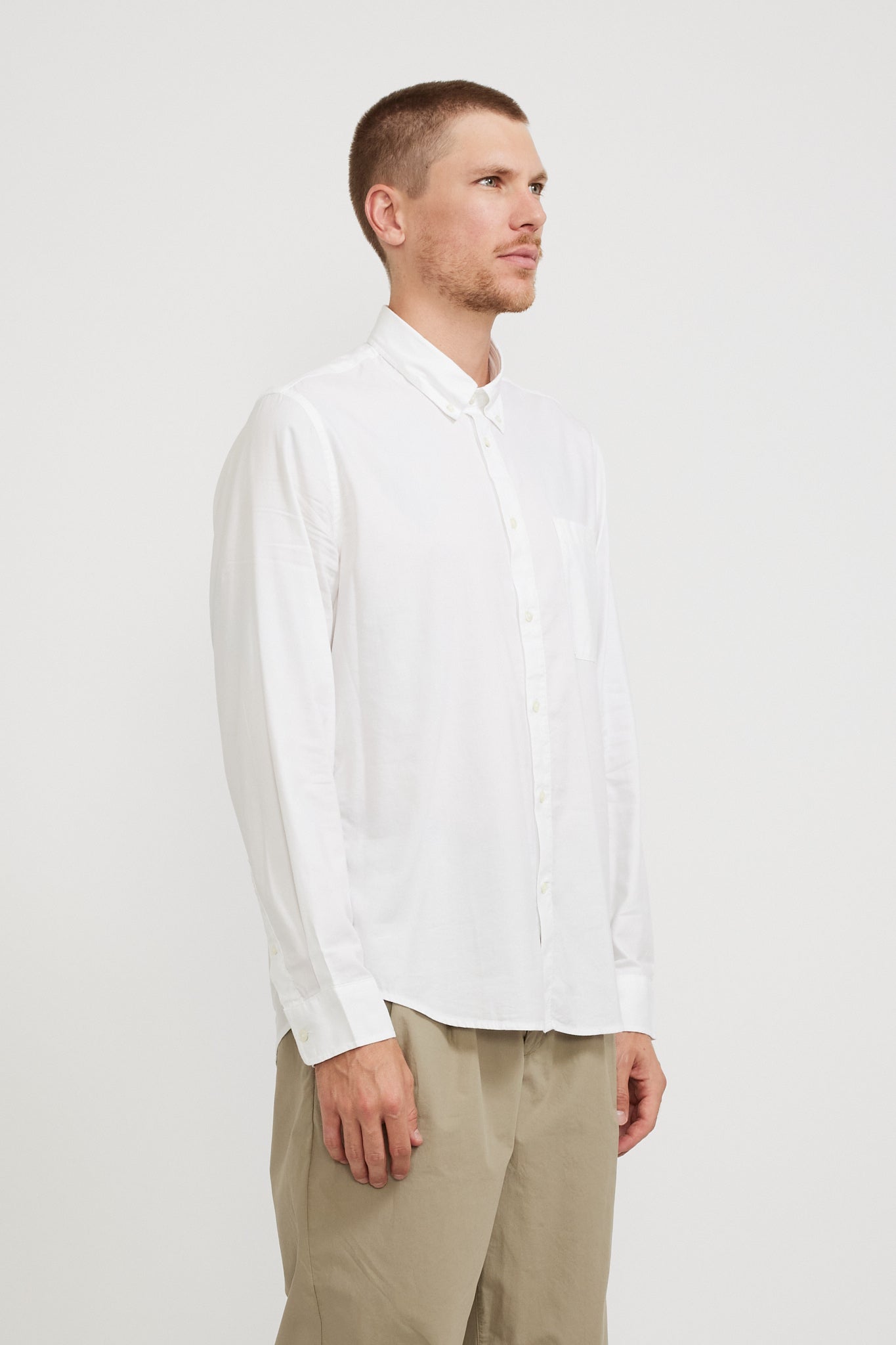 NN07 | Arne BD 5655 Twill Shirt White | Maplestore