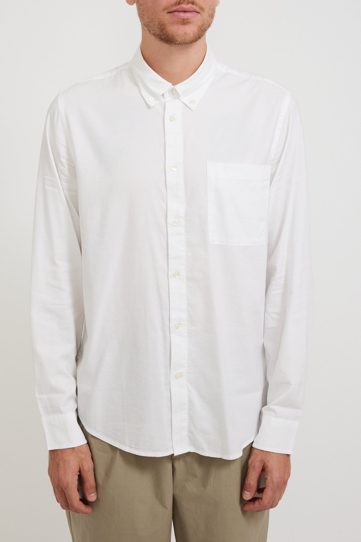 NN07 | Arne BD 5655 Twill Shirt White | Maplestore