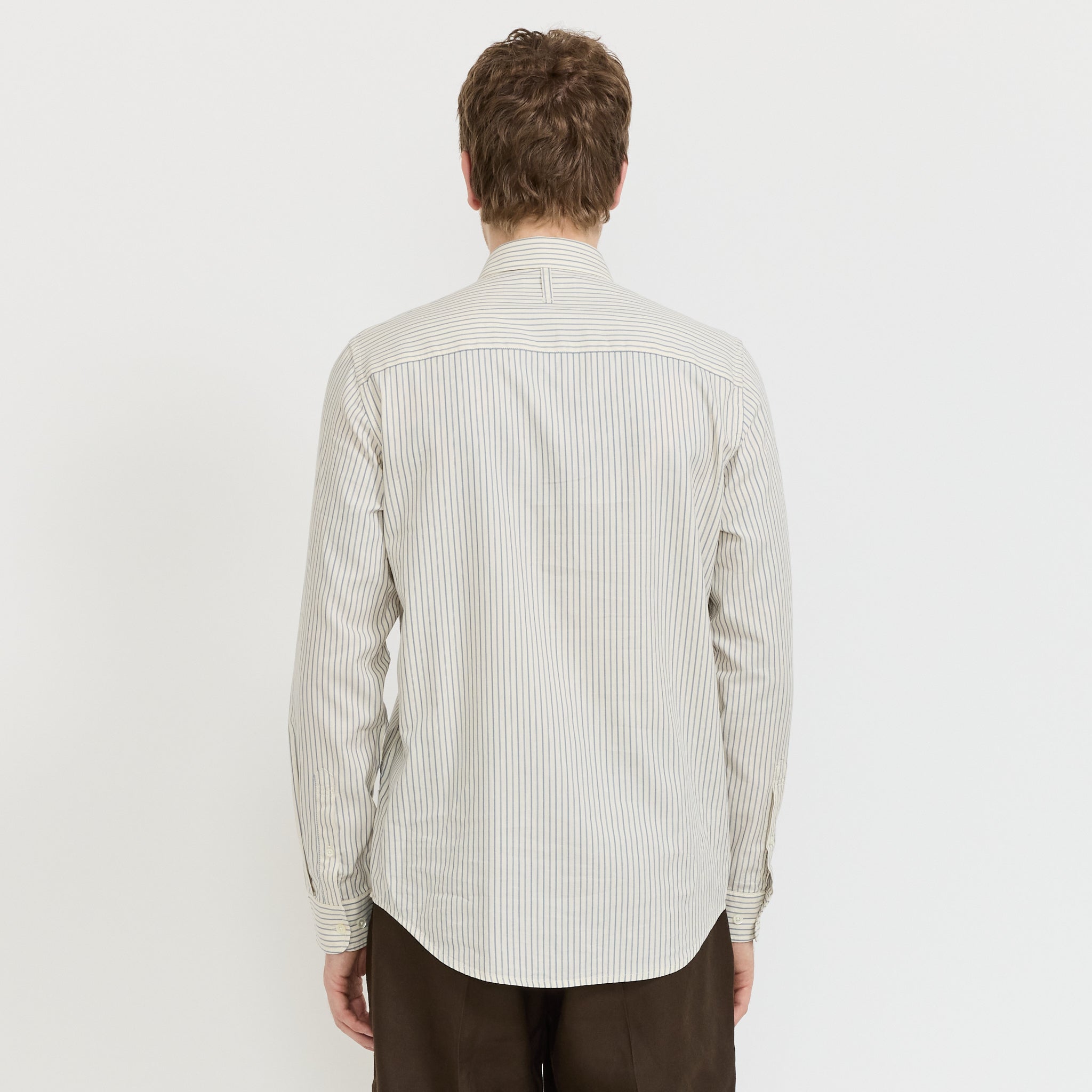 Arne Button Down Shirt Sea Stripe