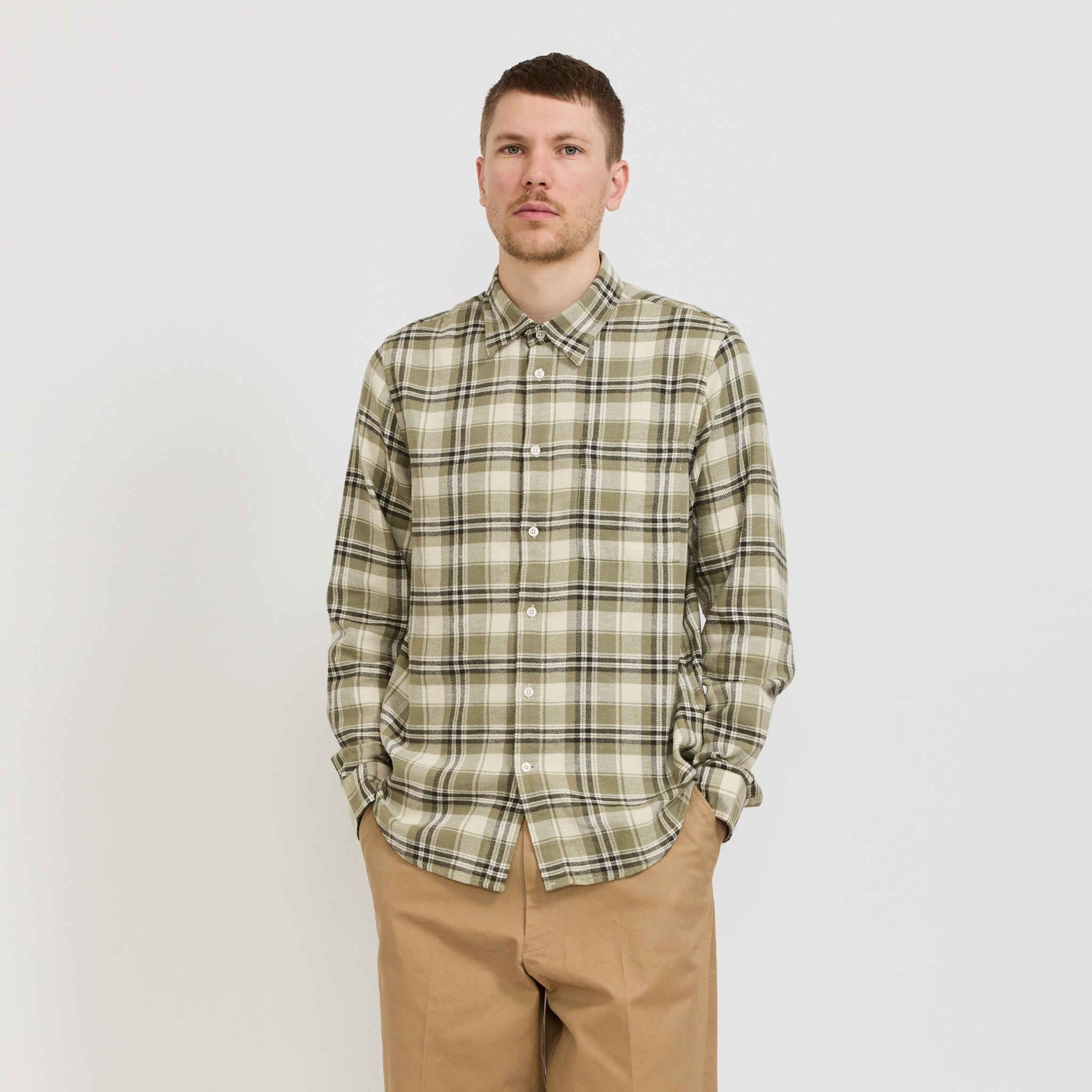 Arne Shirt 5166 Green Check