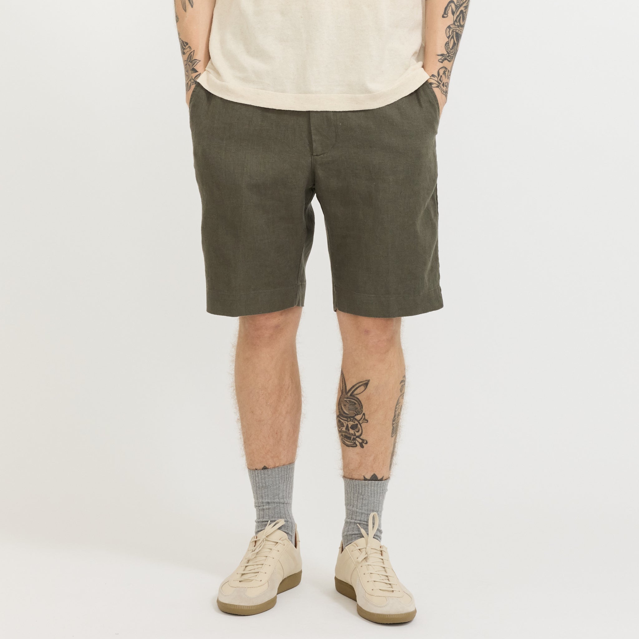 Billie Shorts Croc Green