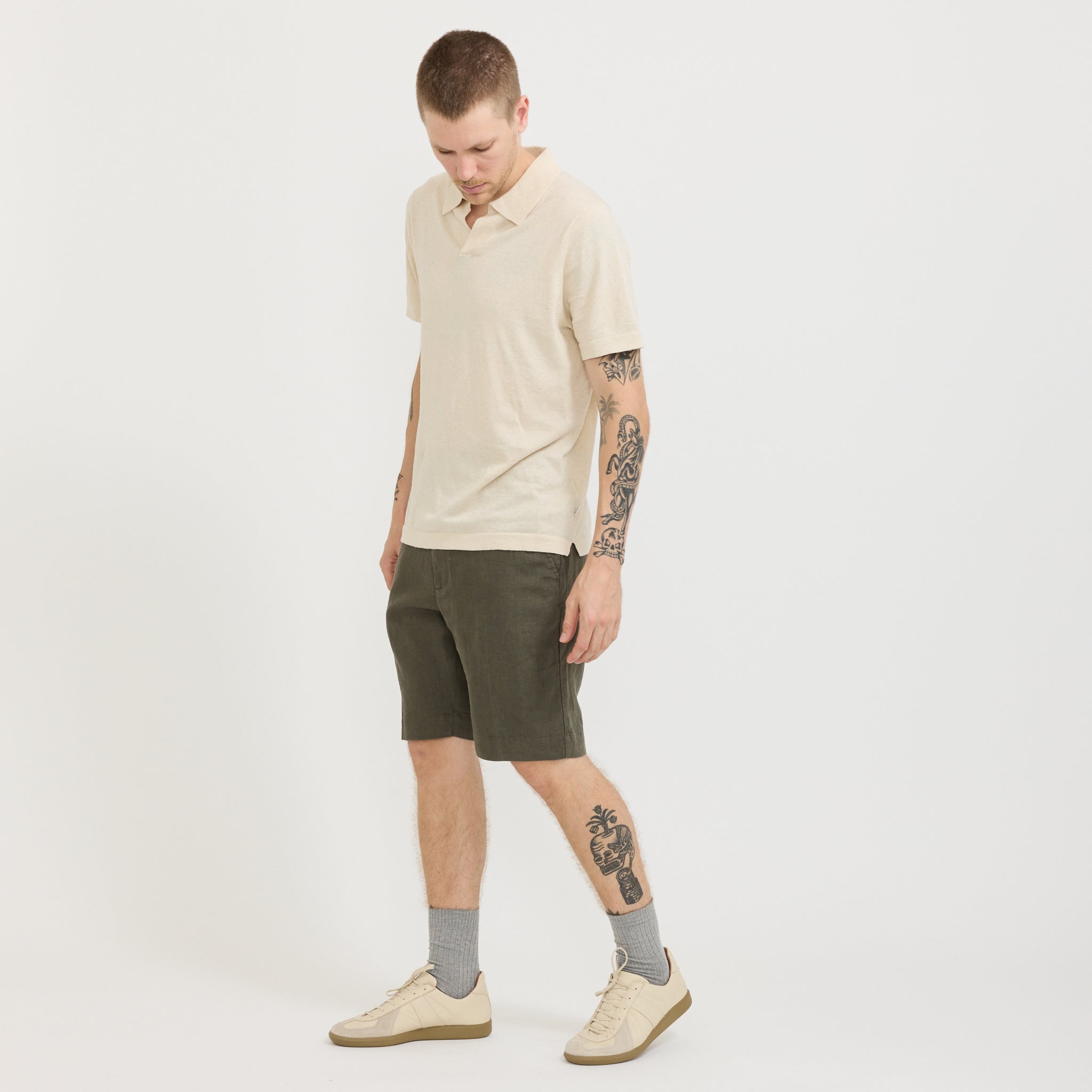 Billie Shorts Croc Green