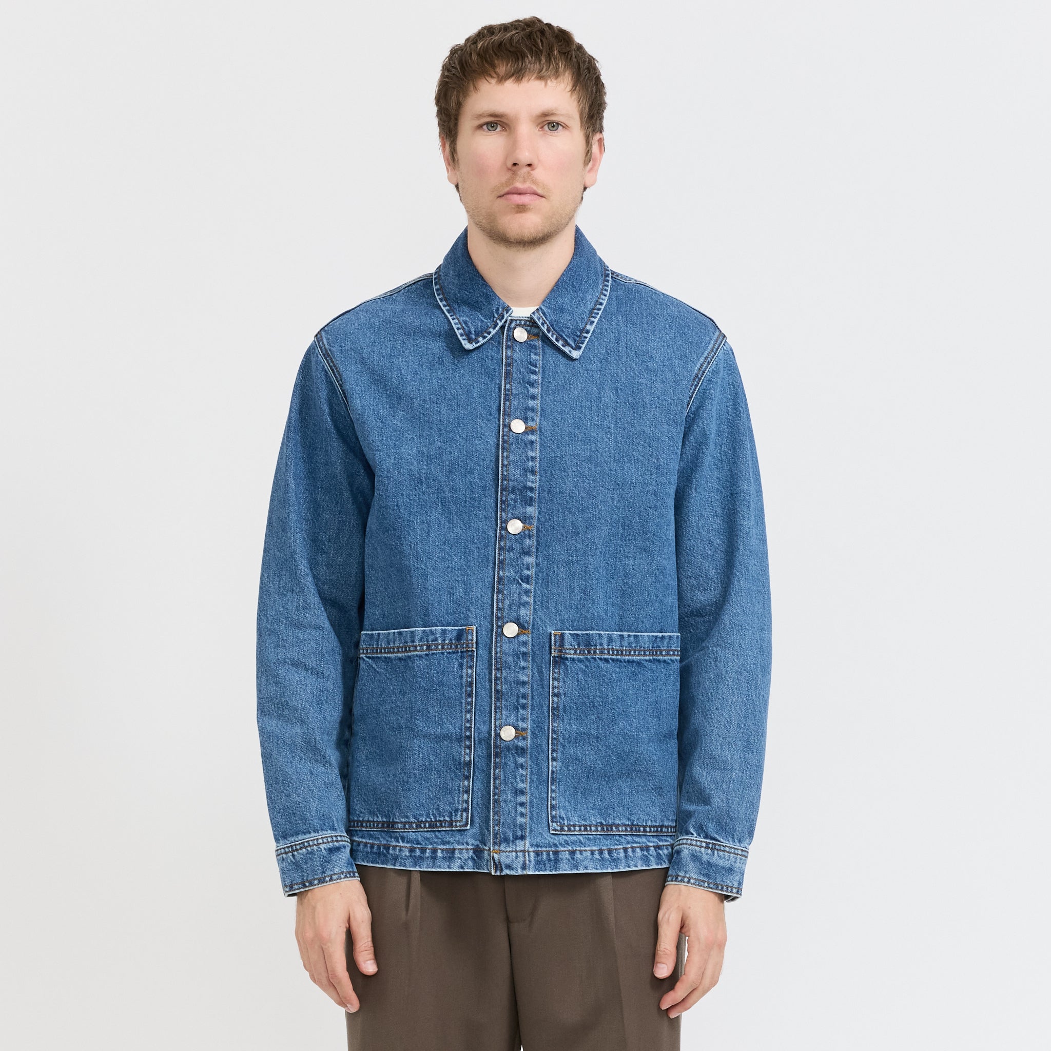NN07 | Blaze Overshirt Medium Washed | Maplestore
