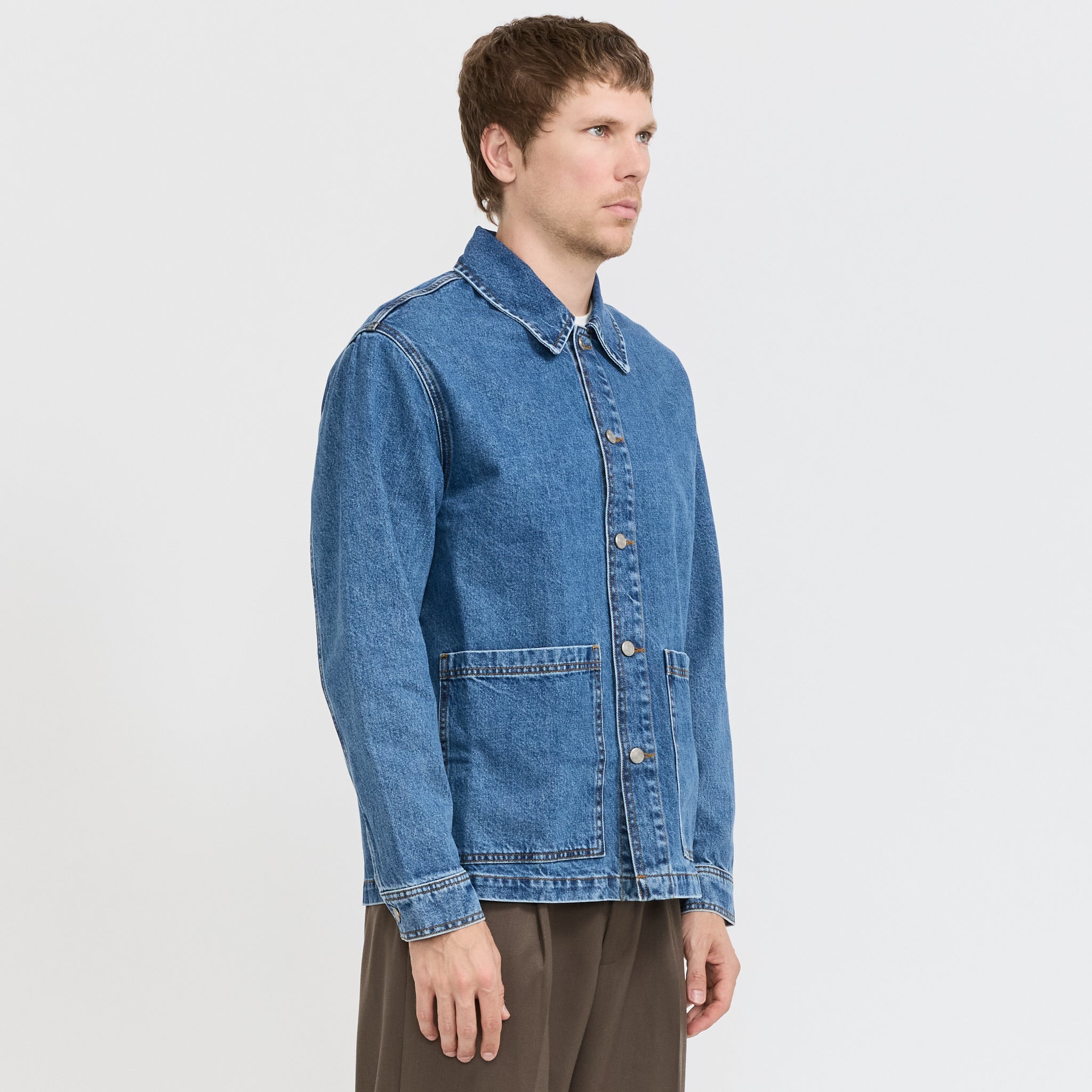 NN07 | Blaze Overshirt Medium Washed | Maplestore
