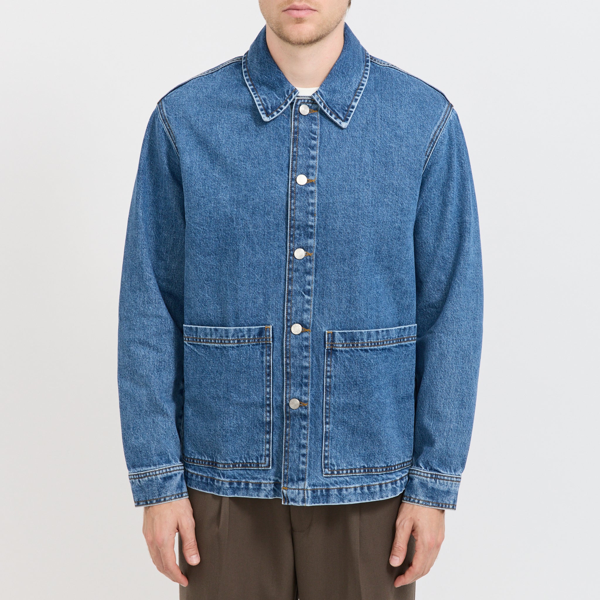 NN07 | Blaze Overshirt Medium Washed | Maplestore