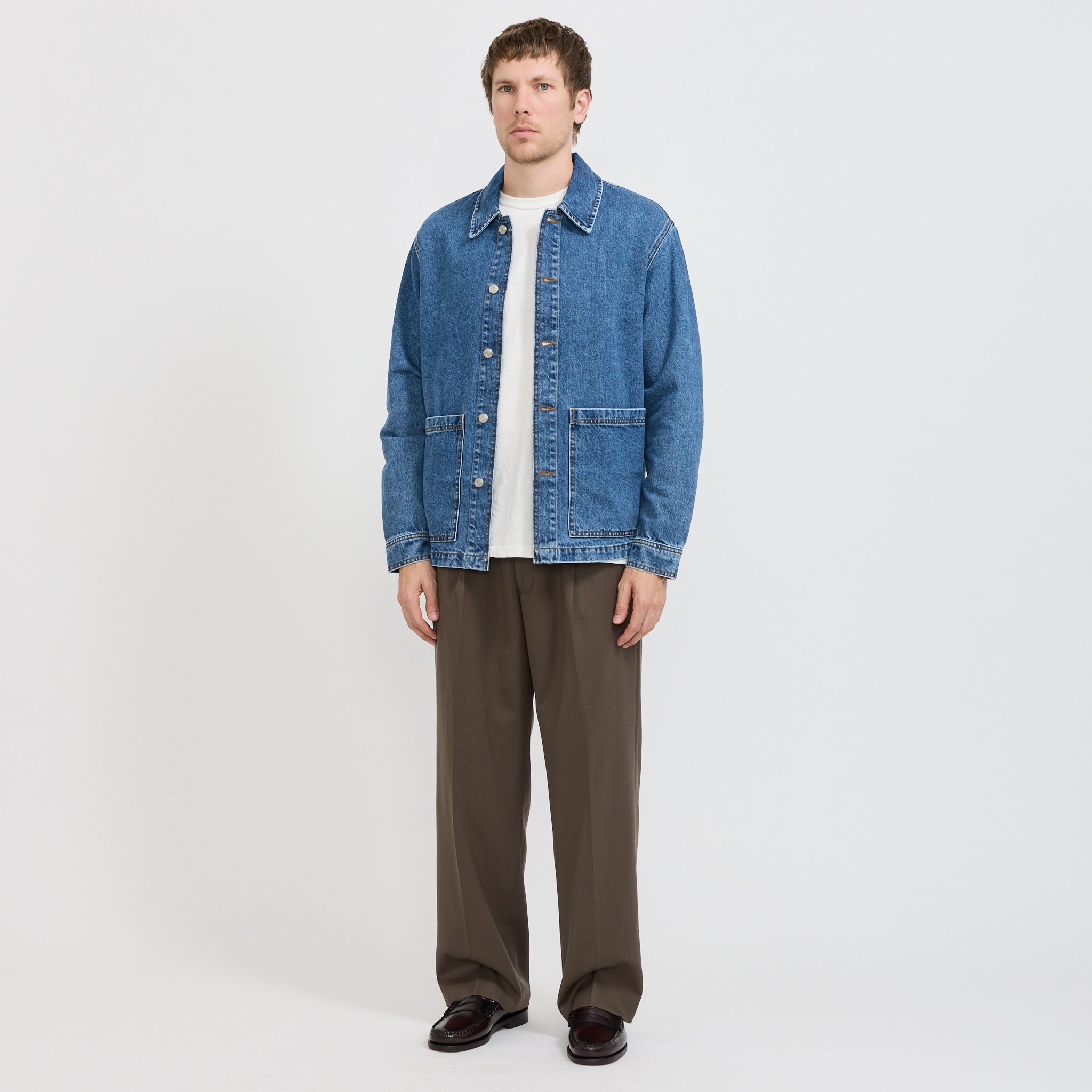 NN07 | Blaze Overshirt Medium Washed | Maplestore