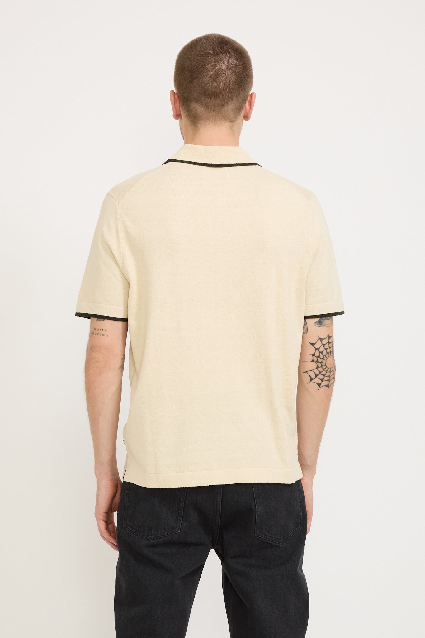 NN07 | Damon Knitted Polo Oat | Maplestore