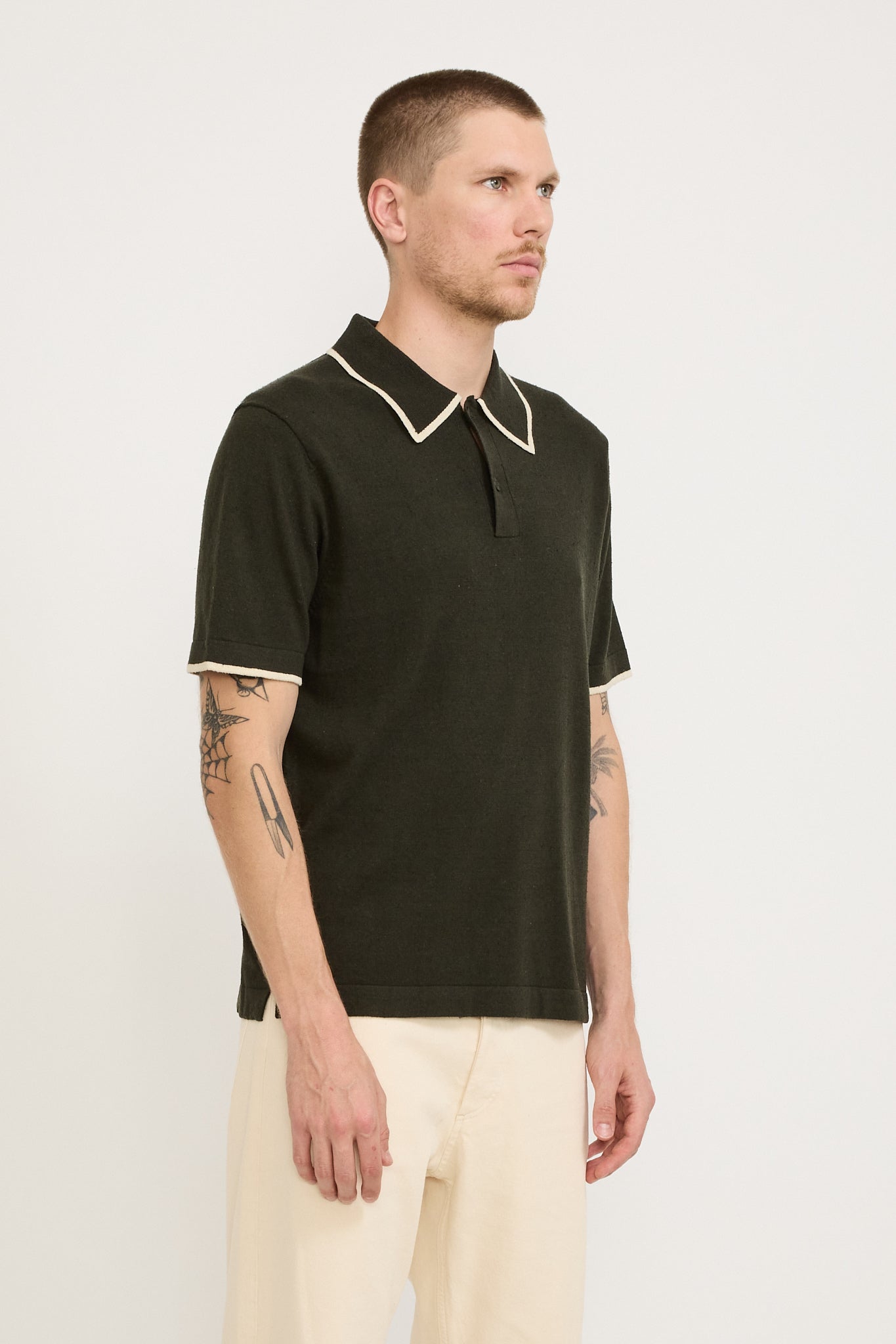 NN07 | Damon Knitted Polo Rosin | Maplestore