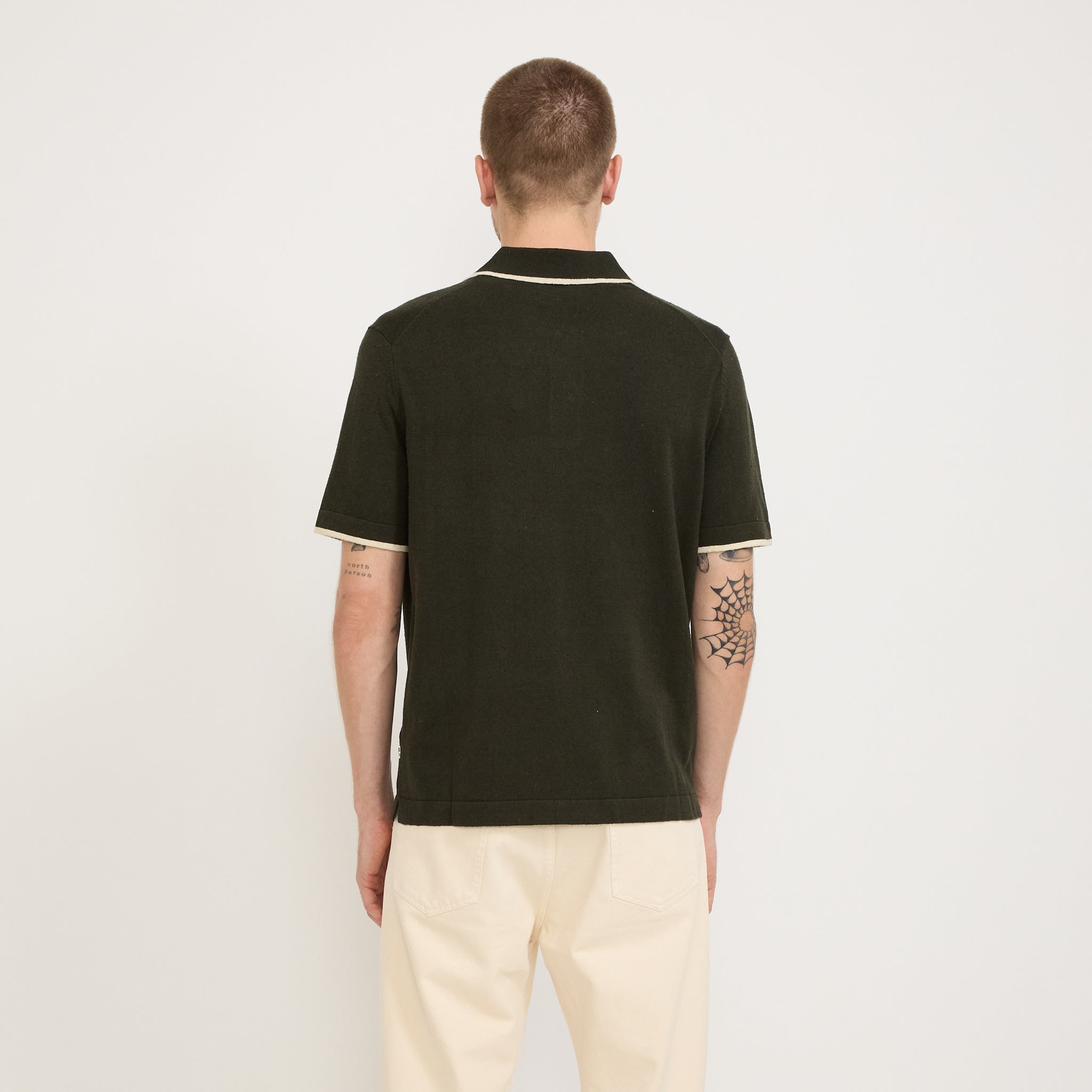 NN07 | Damon Knitted Polo Rosin | Maplestore