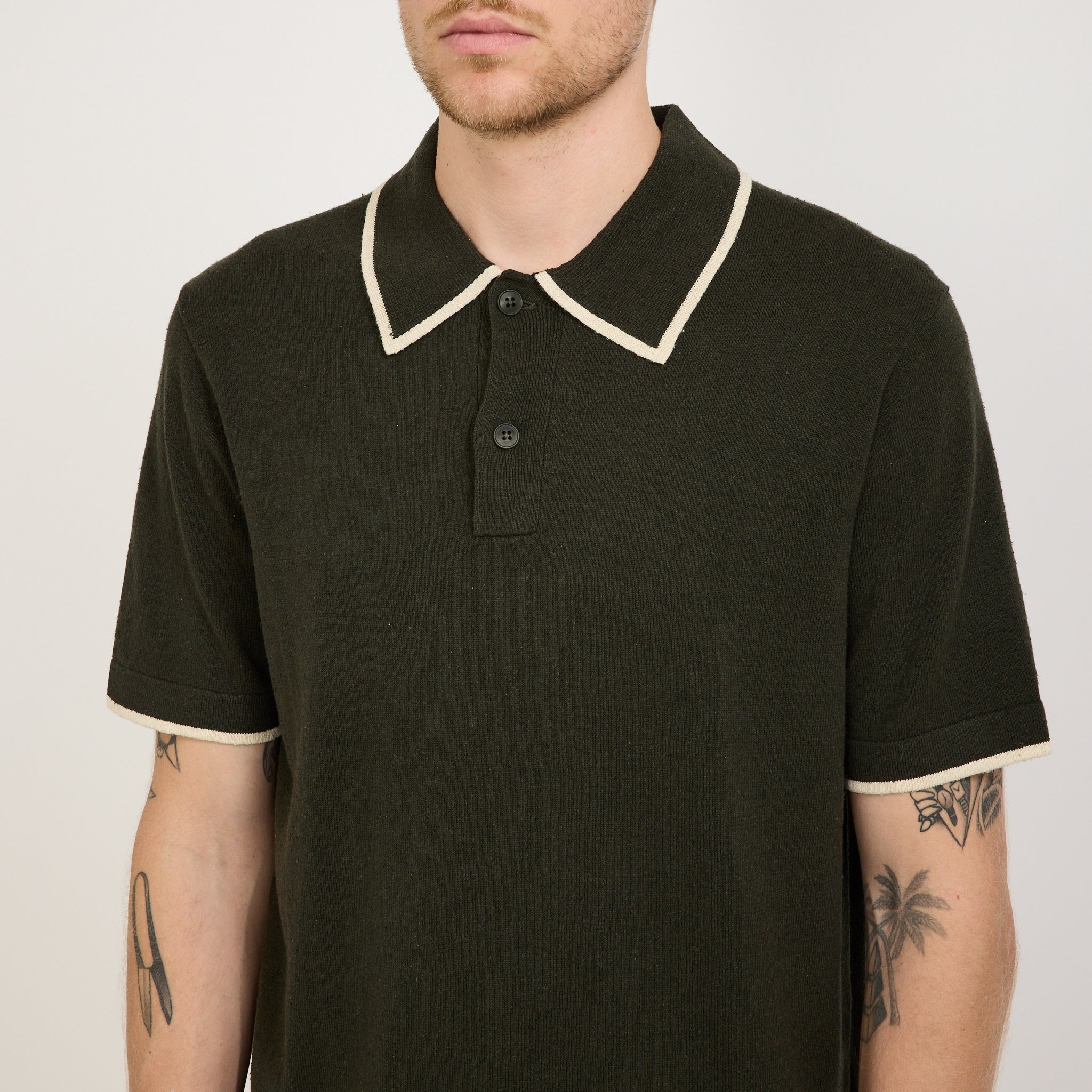 NN07 | Damon Knitted Polo Rosin | Maplestore