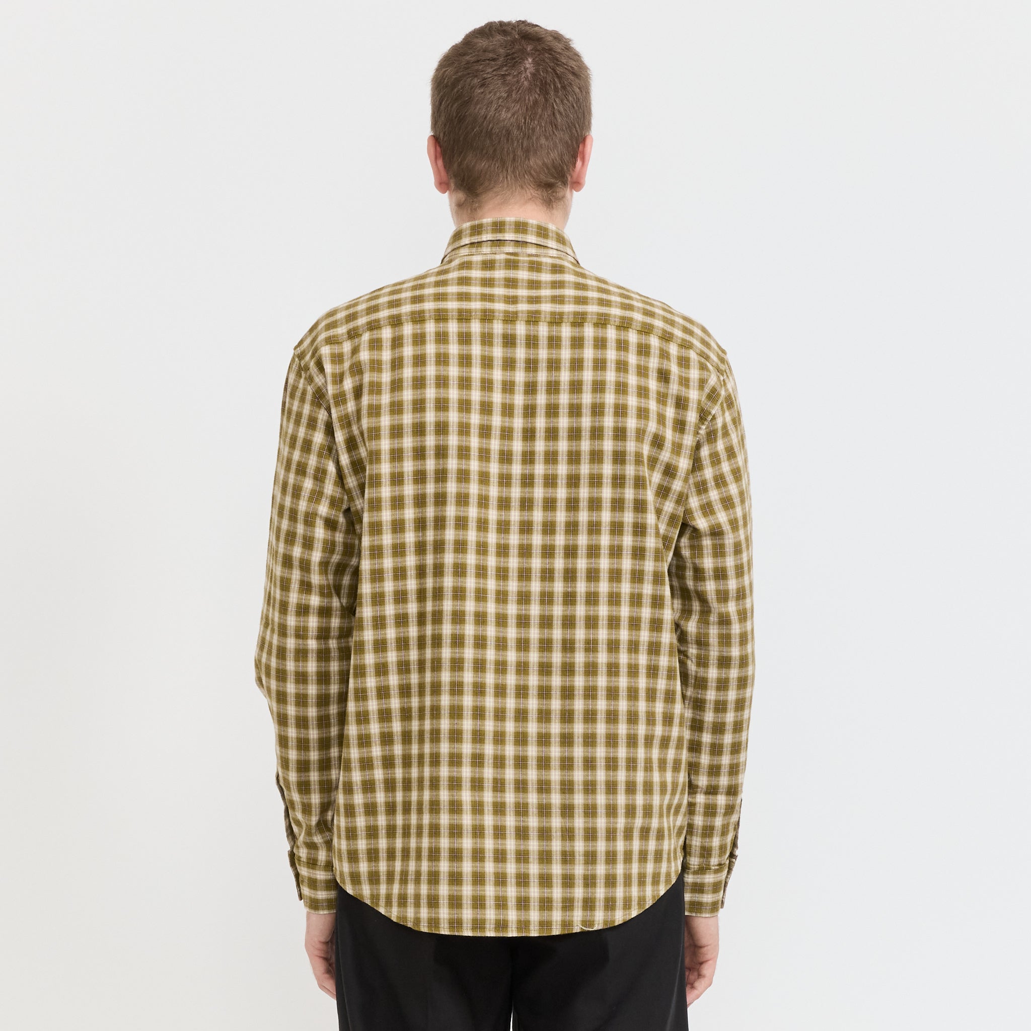 NN07 | Deon Flannel Shirt Moss Check | Maplestore