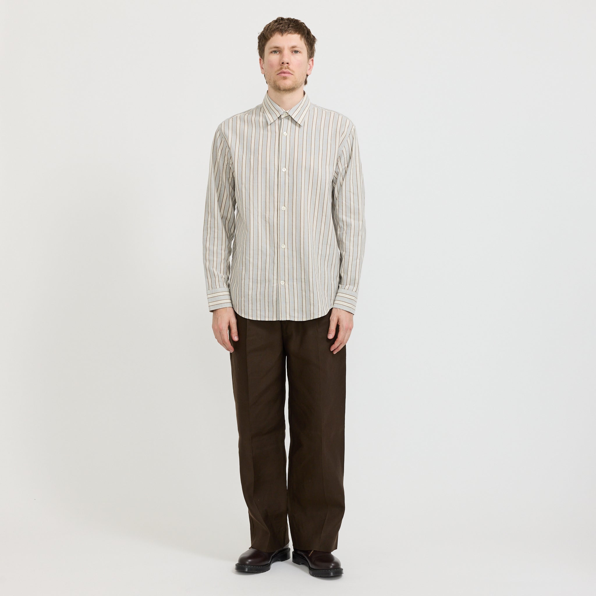 Freddy Shirt Brown Stripe