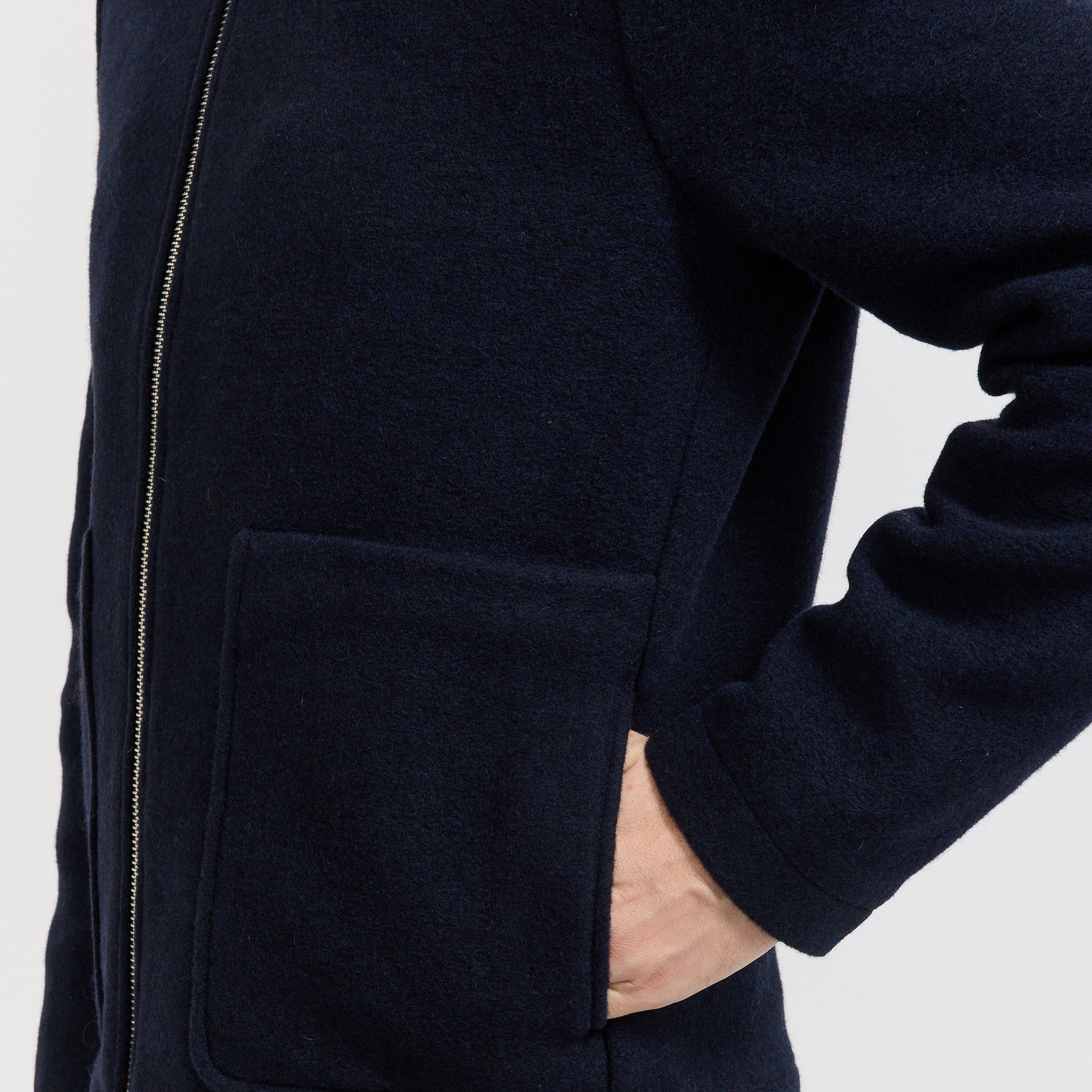 NN07 | Gael Wool Jacket Navy Blue | Maplestore