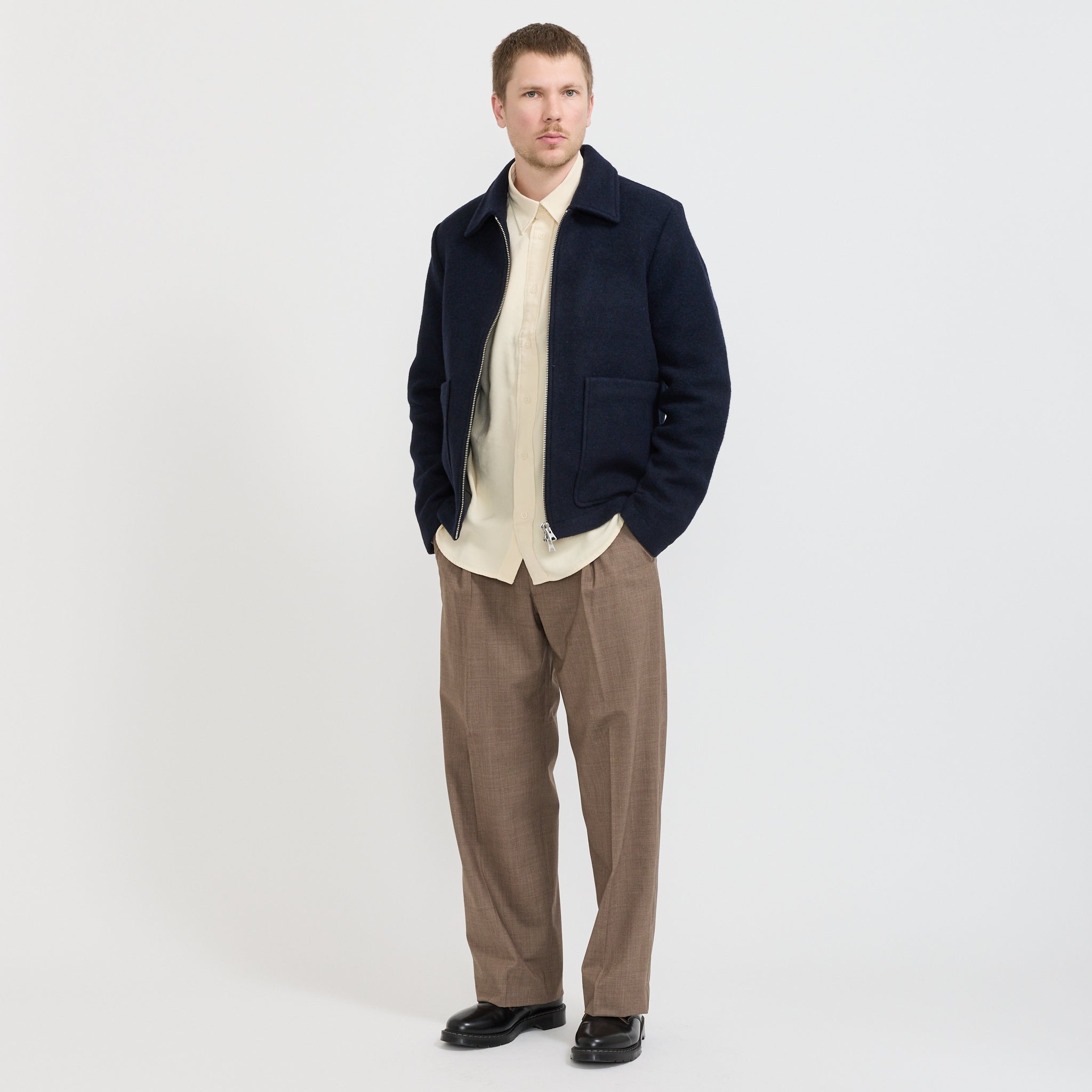 NN07 | Gael Wool Jacket Navy Blue | Maplestore