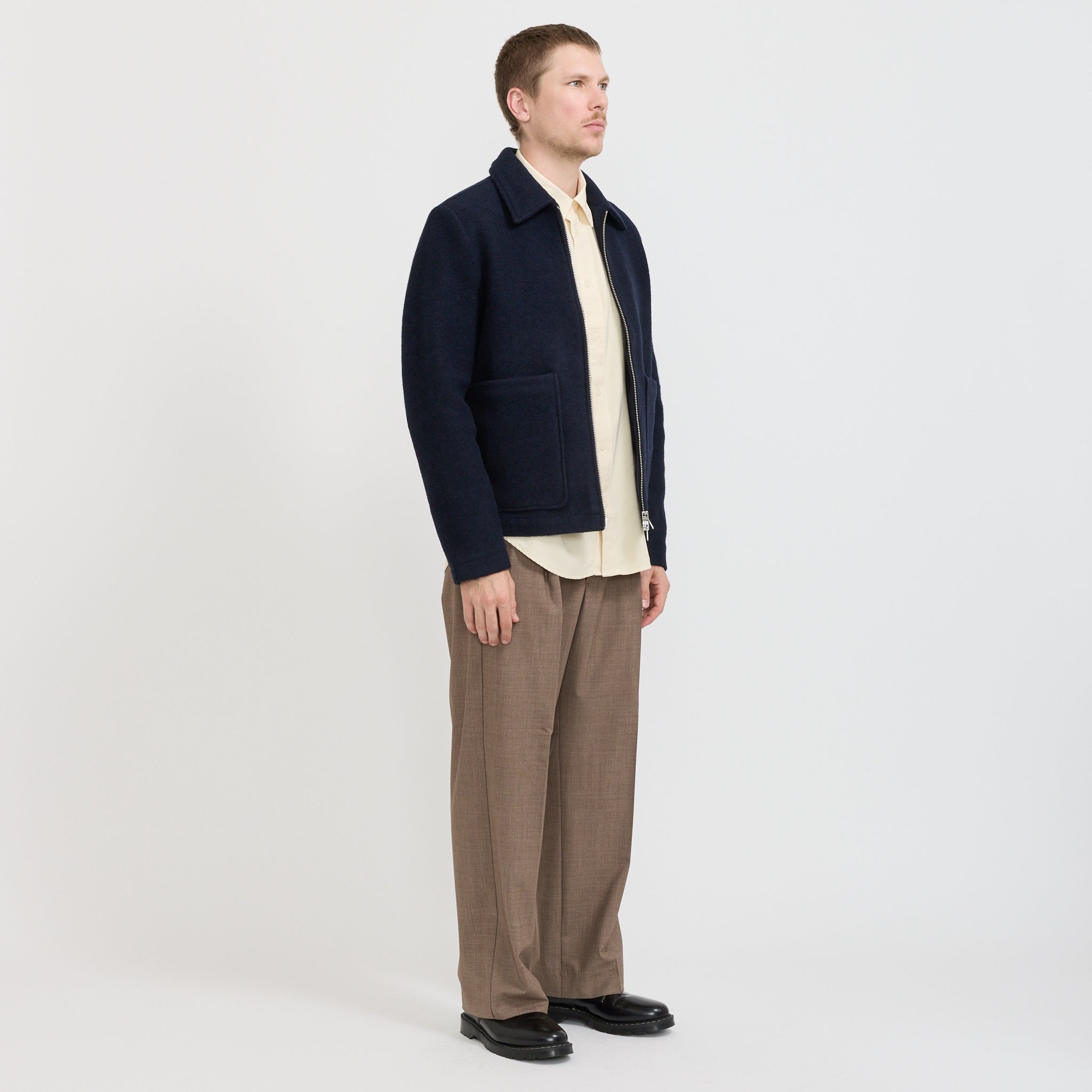 NN07 | Gael Wool Jacket Navy Blue | Maplestore