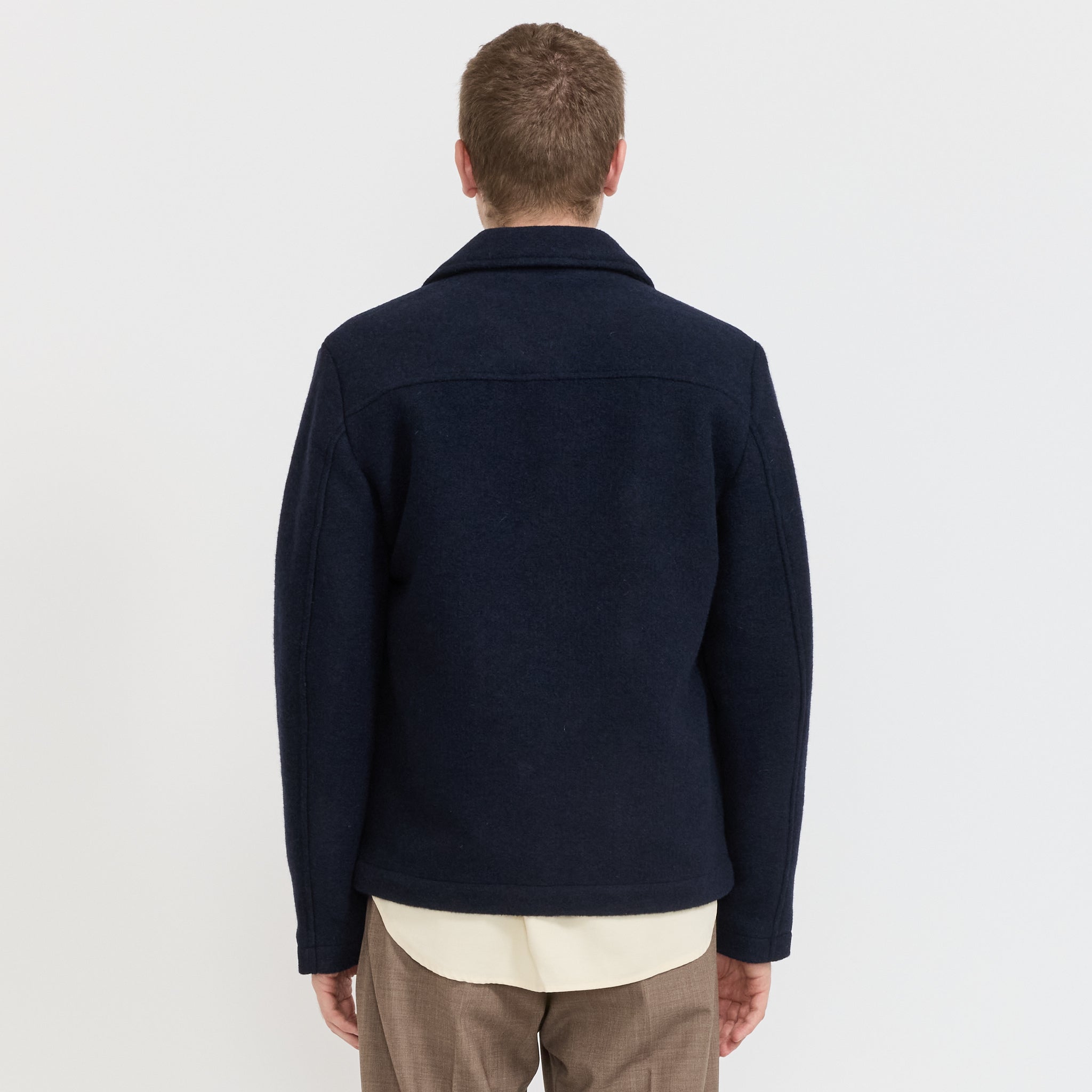 NN07 | Gael Wool Jacket Navy Blue | Maplestore