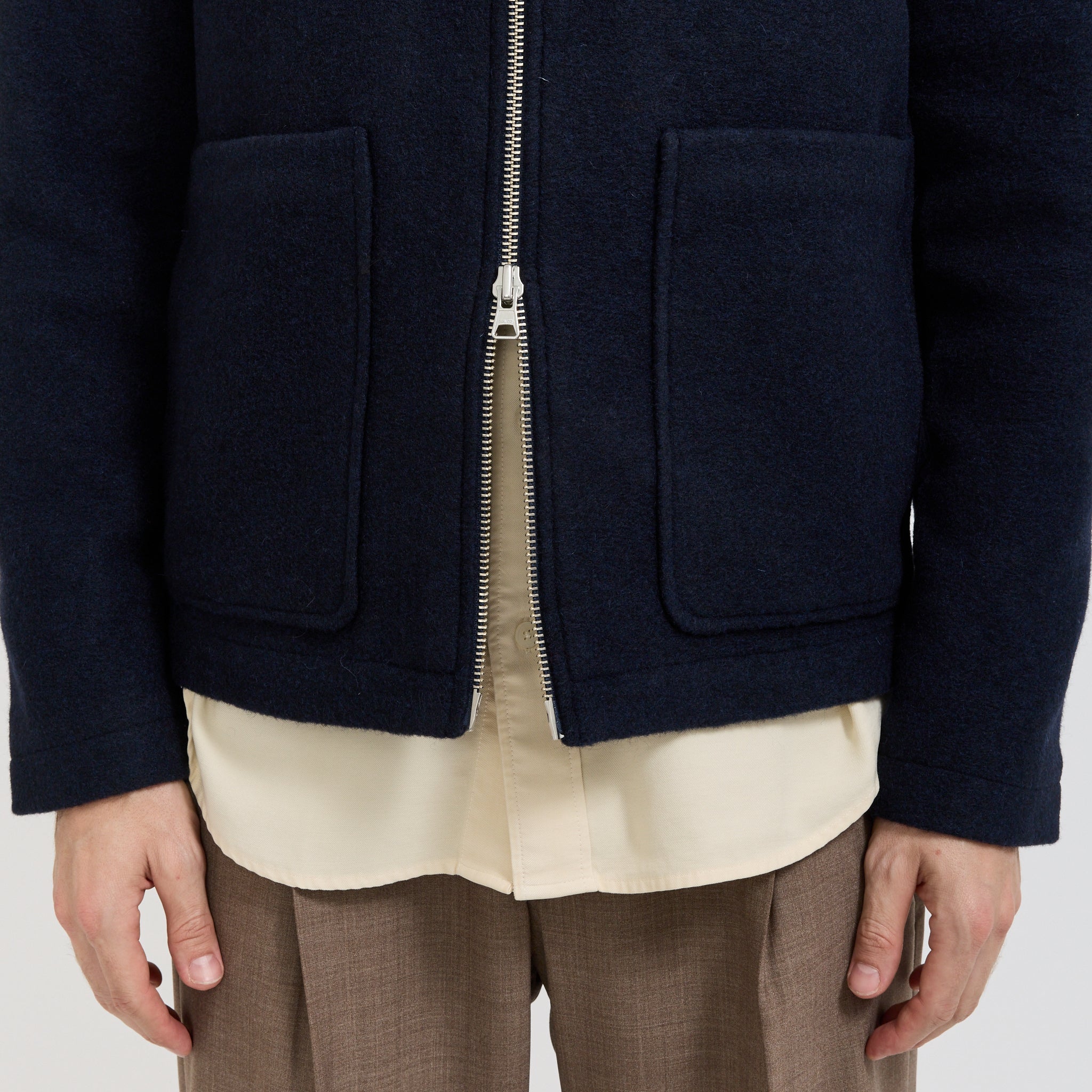 NN07 | Gael Wool Jacket Navy Blue | Maplestore