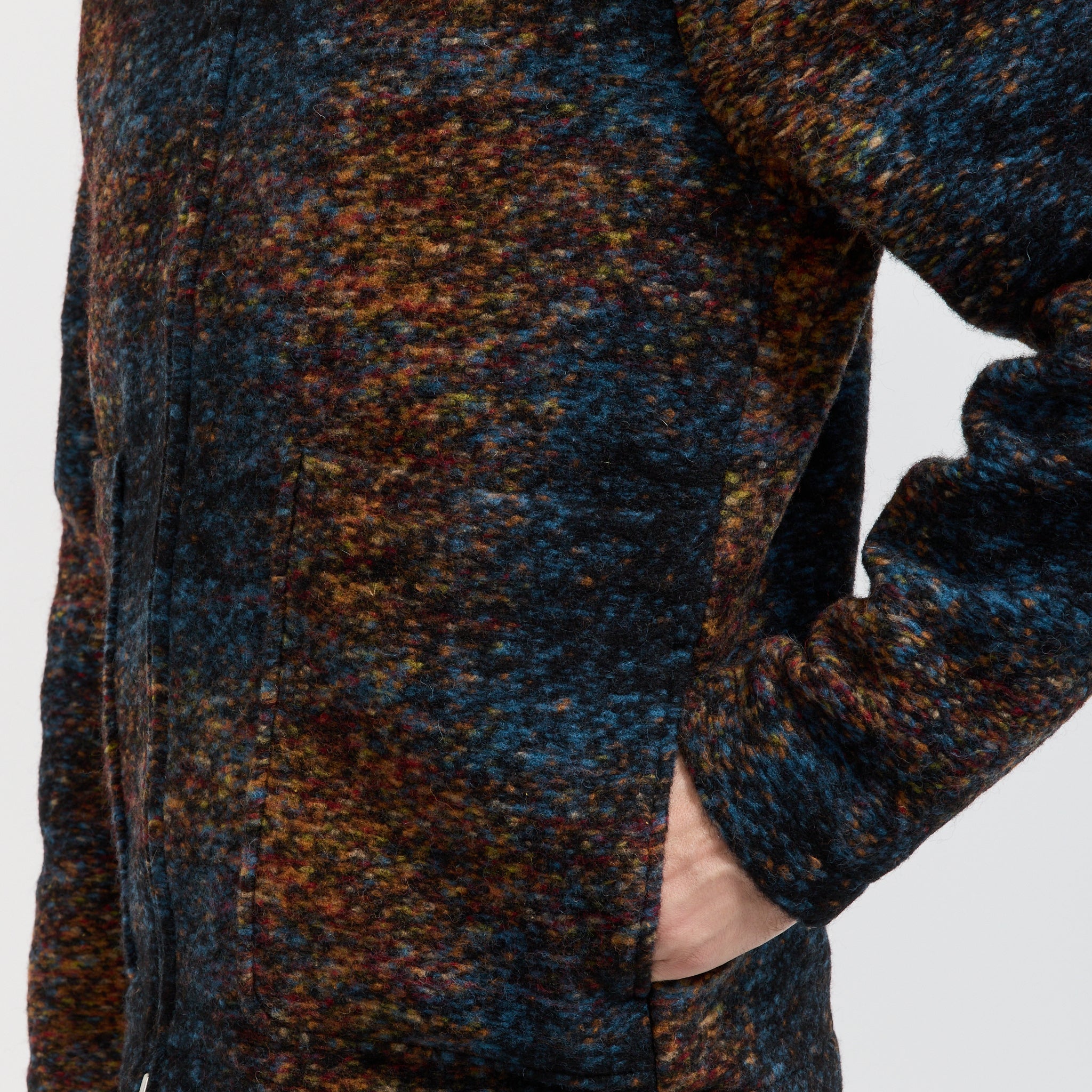 NN07 | Gael Jacquard Jacket Blue Multi | Maplestore