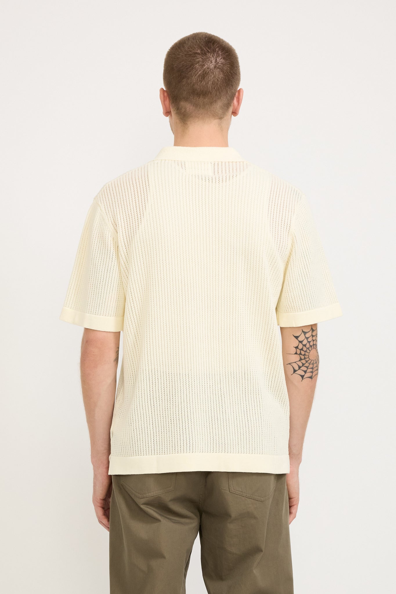 NN07 | Huxley Knitted Polo Cannoli Cream | Maplestore