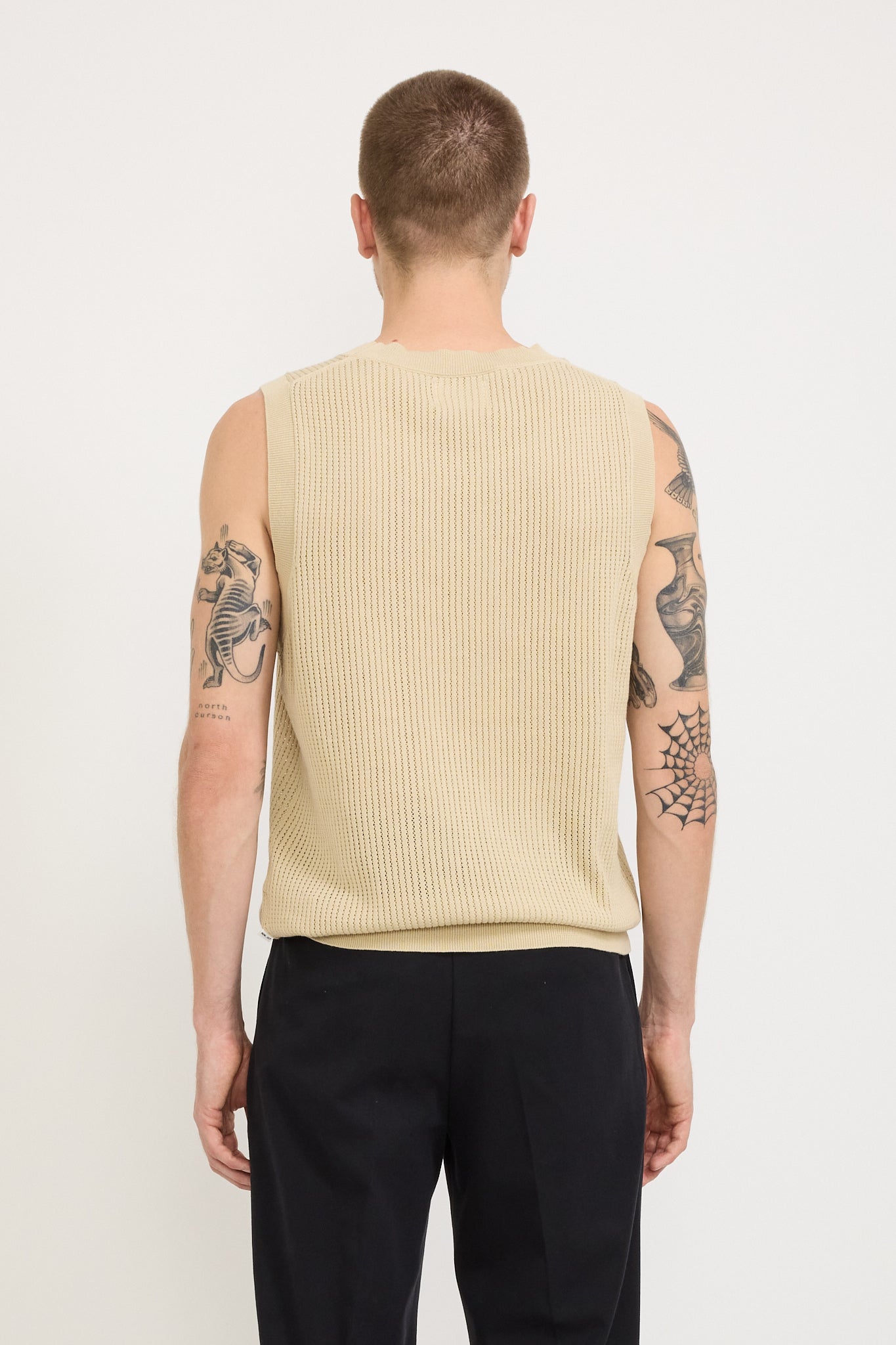 NN07 | Huxley Knitted Tank Top Ecru | Maplestore