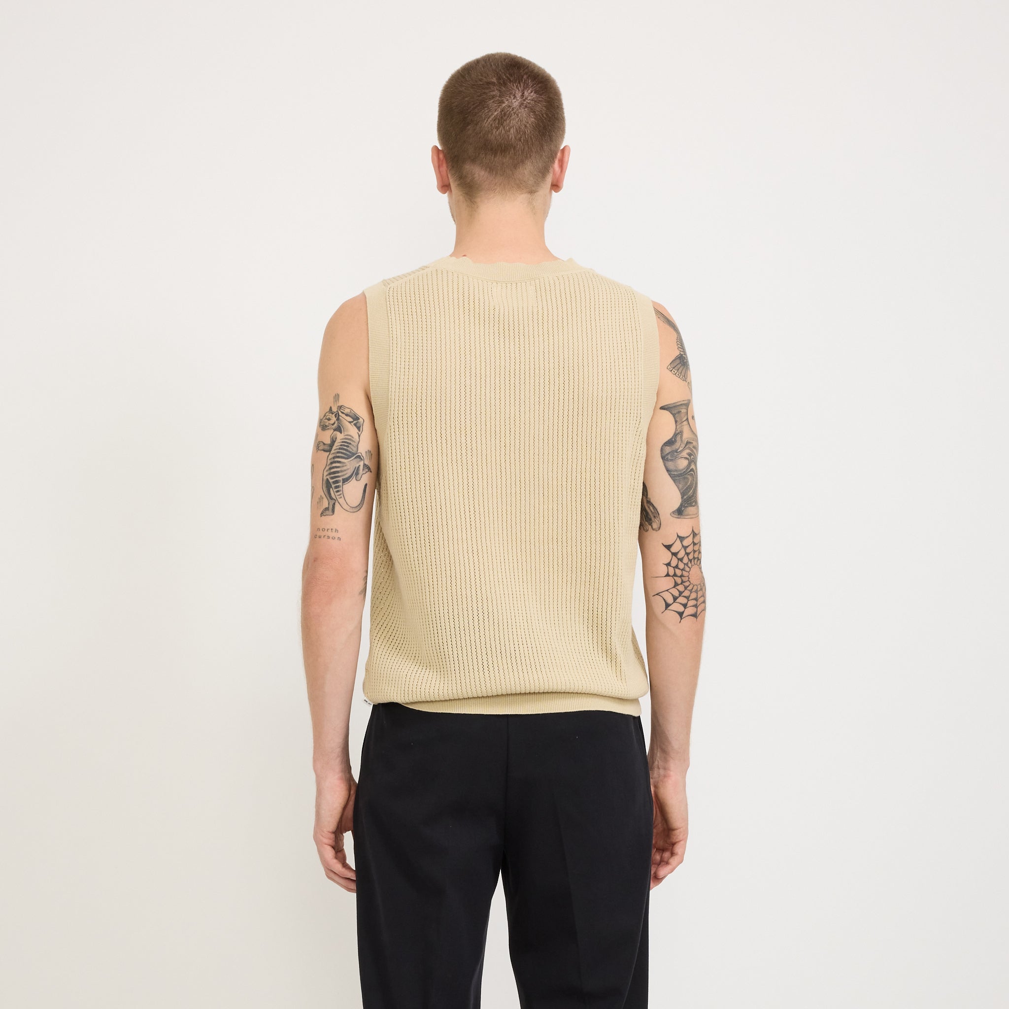 NN07 | Huxley Knitted Tank Top Ecru | Maplestore