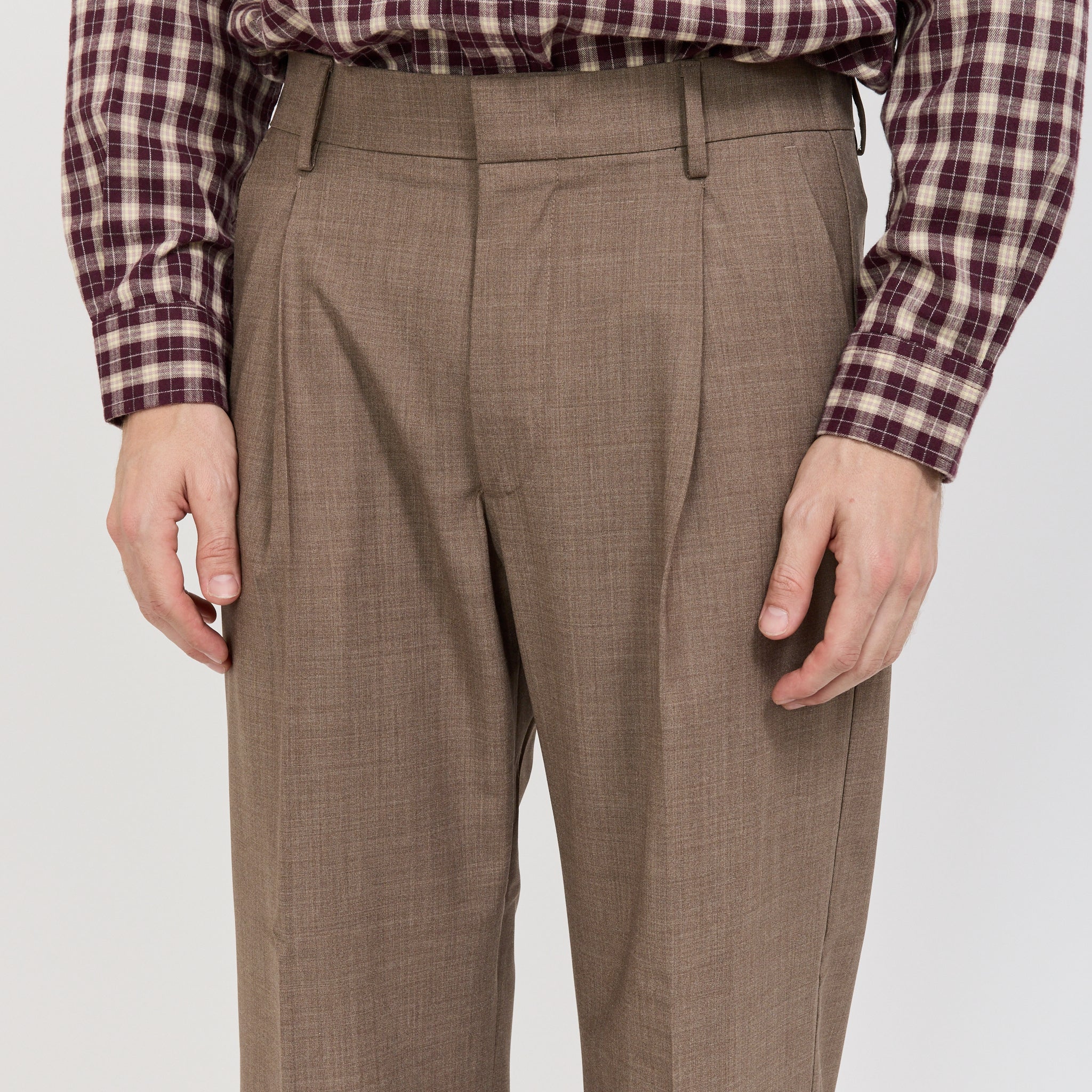 NN07 | Kay Relaxed Fit Trouser Khaki Melange | Maplestore
