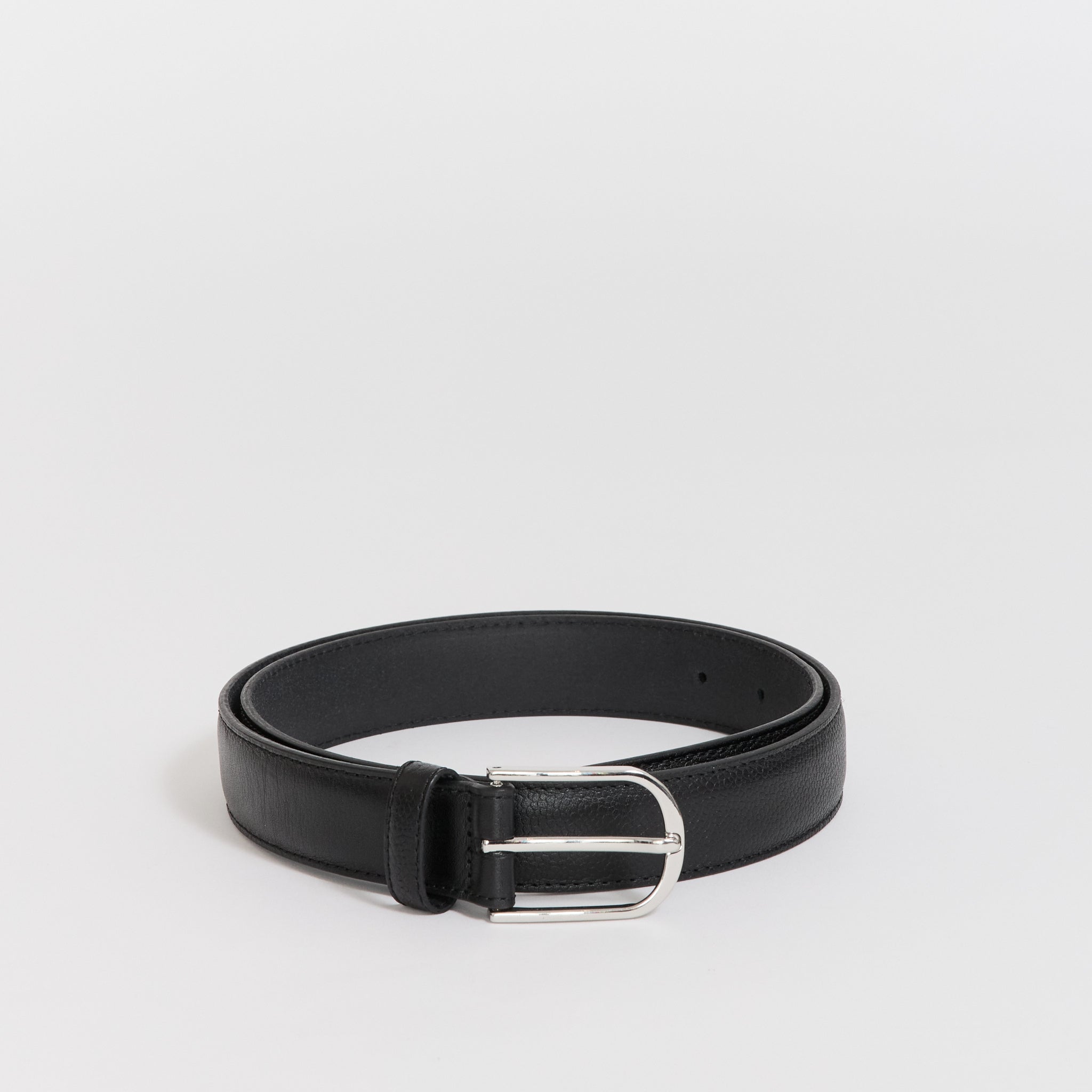 Leather Belt Black | NN07 Handmade Full-Grain Leather Belt