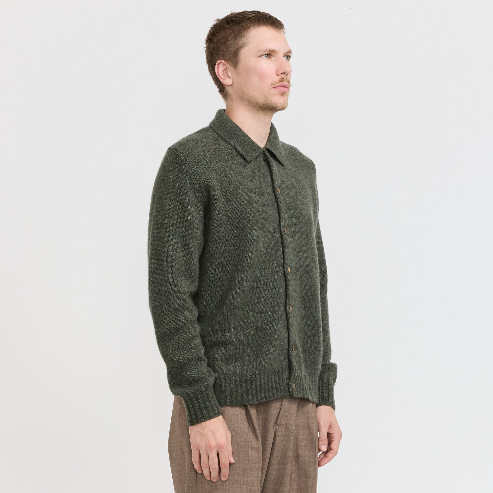 Lee Merino Blend Cardigan Capers