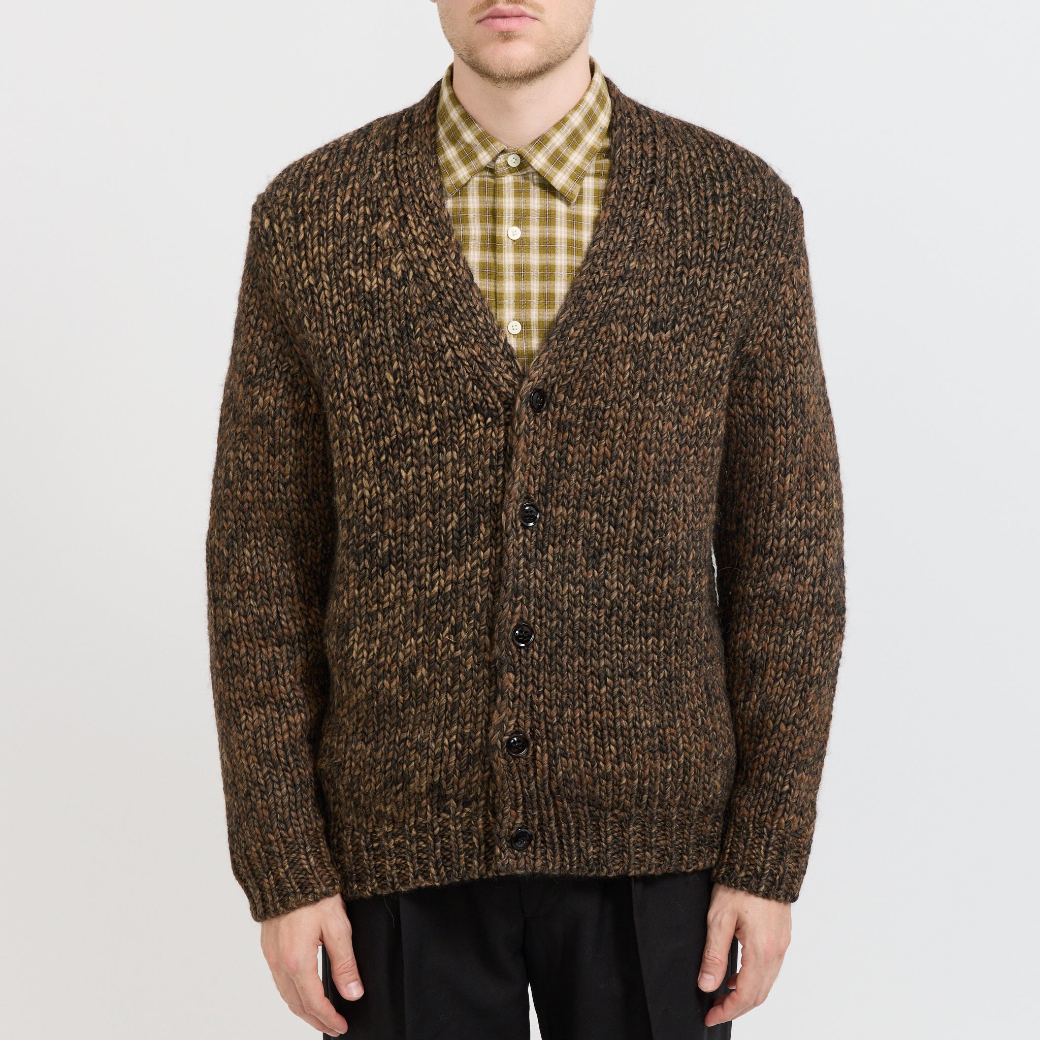 NN07 | Osky Mouline Cardigan Demitasse | Maplestore