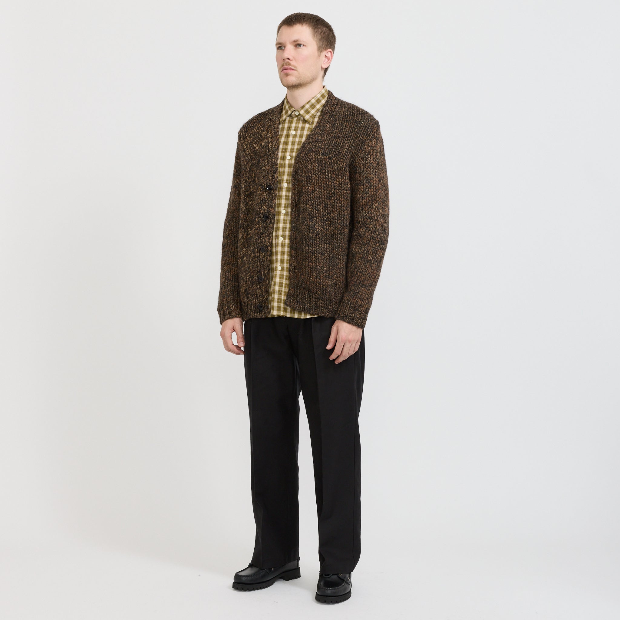 NN07 | Osky Mouline Cardigan Demitasse | Maplestore