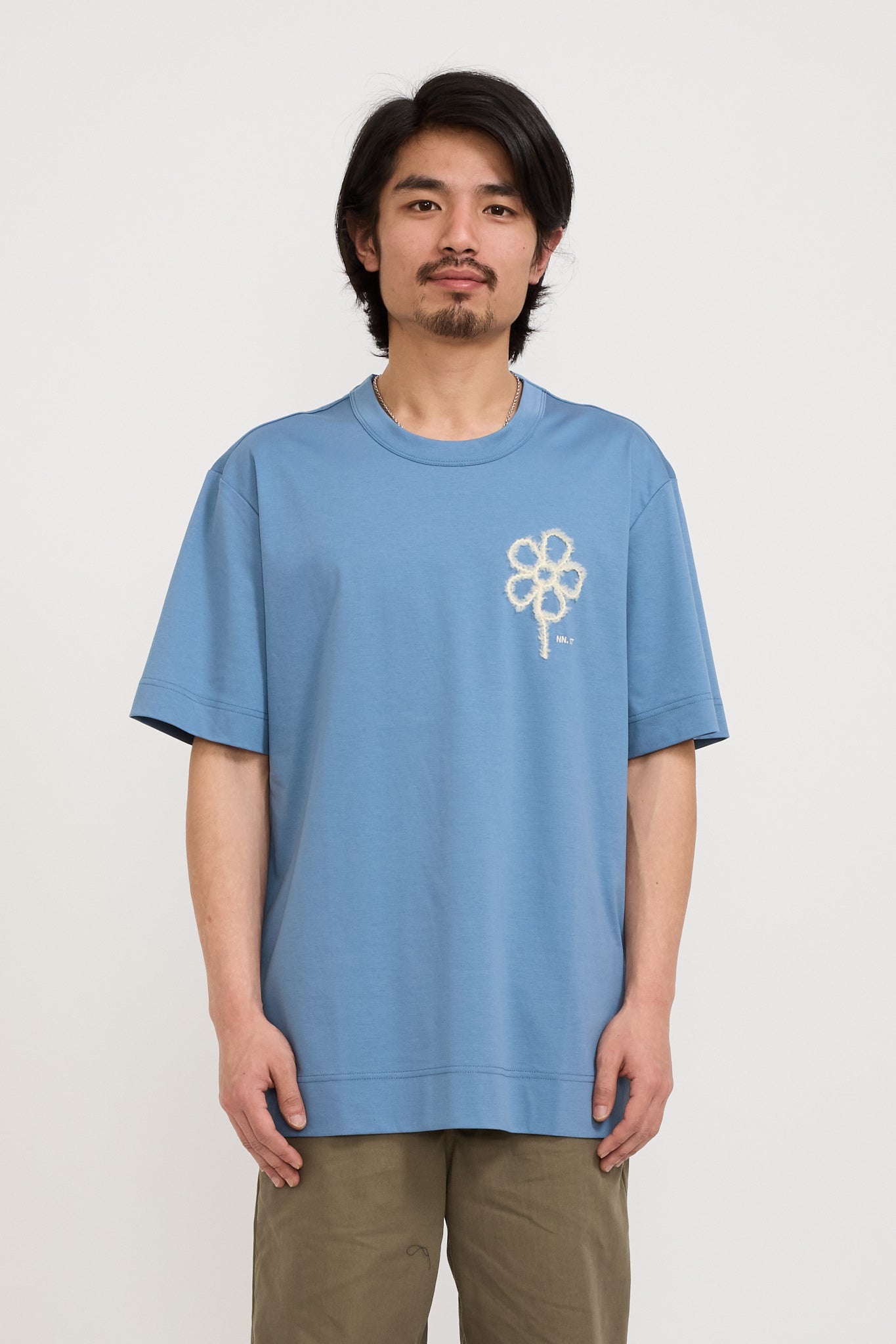 NN07 | Pedro Organic Cotton Tee Blue Jasper | Maplestore