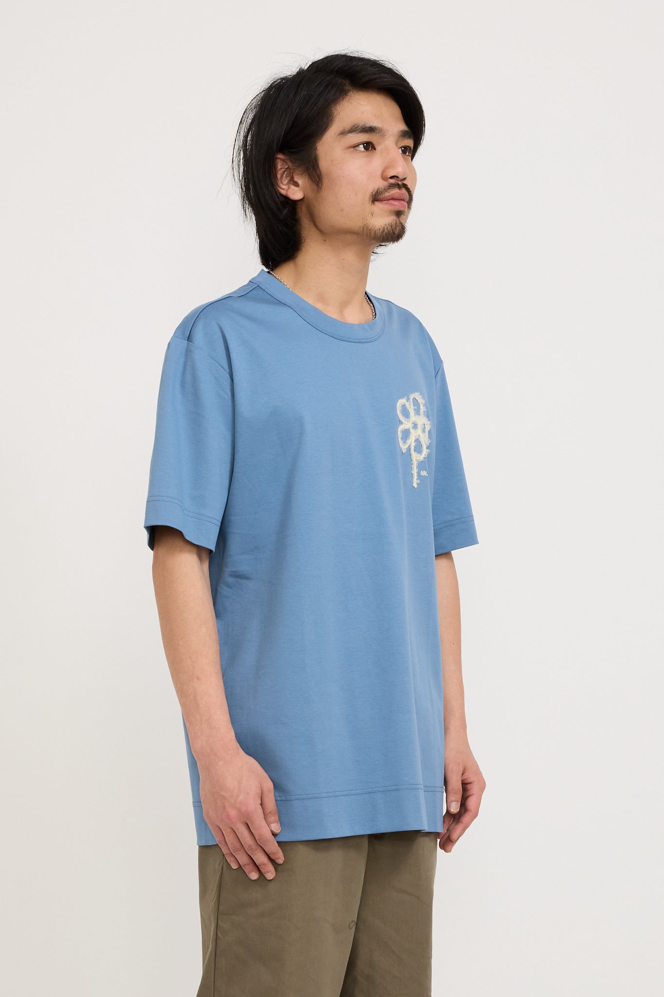 NN07 | Pedro Organic Cotton Tee Blue Jasper | Maplestore